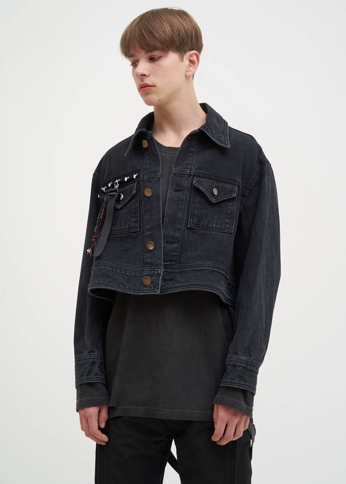 Grey Denim Trucker Jacket