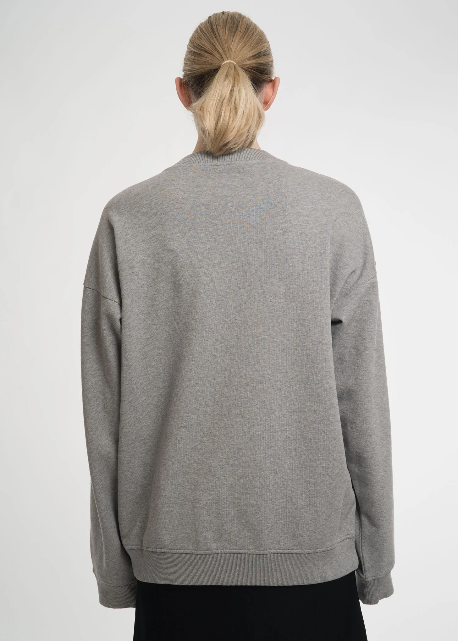 Grey Double Shoulder Sweatshirt - Image 5