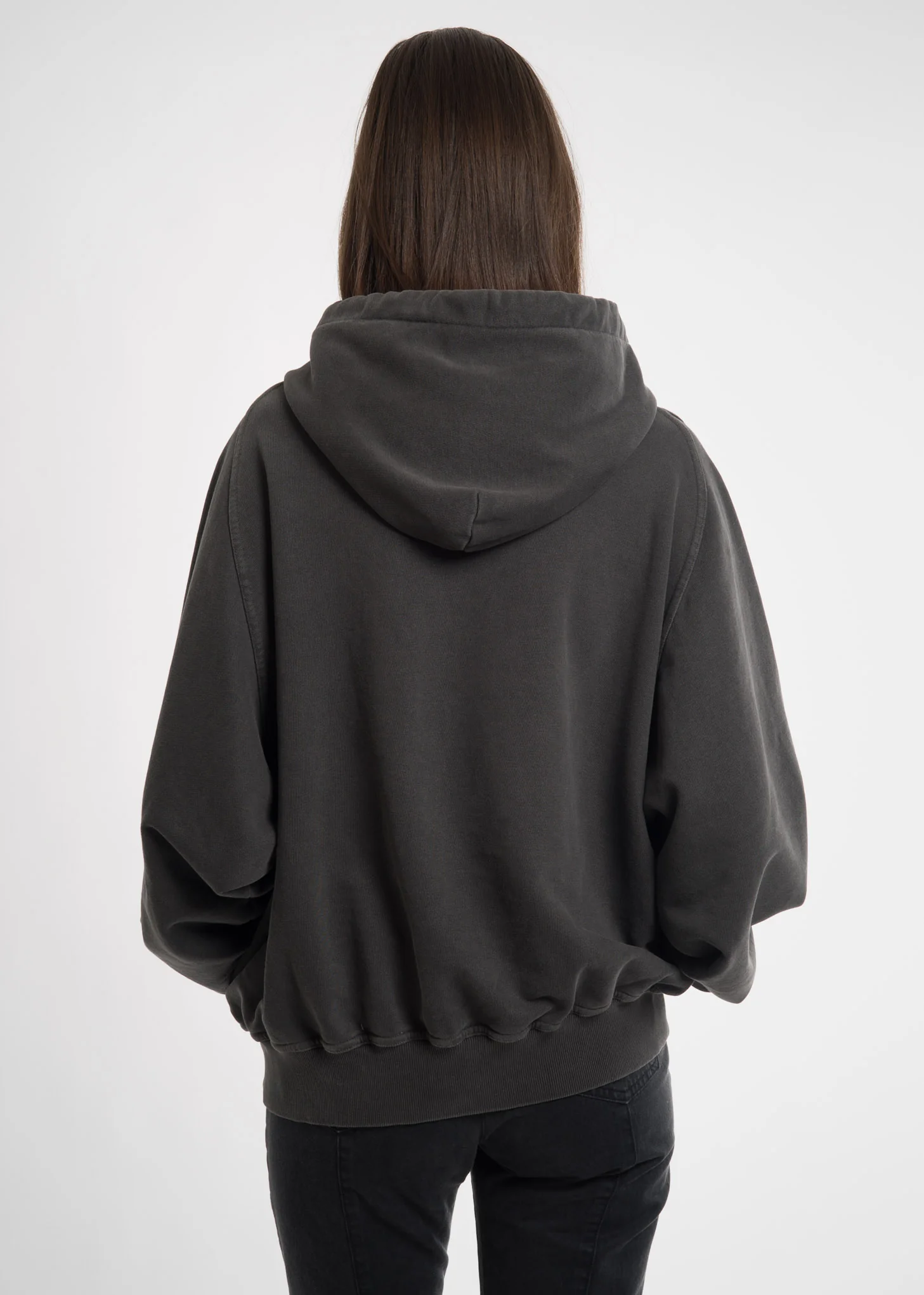 Grey Embroidered Hoodie - Image 3