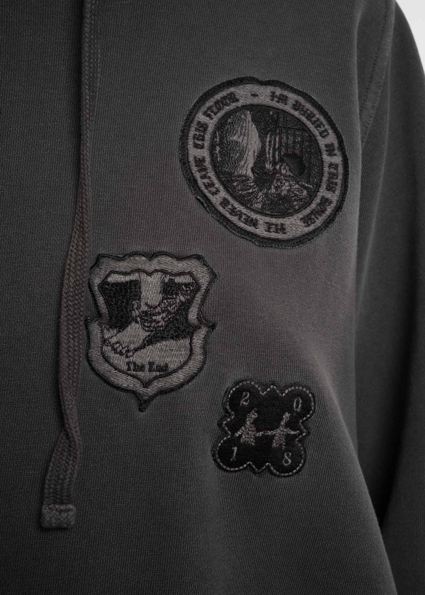 Grey Embroidered Hoodie - Image 6