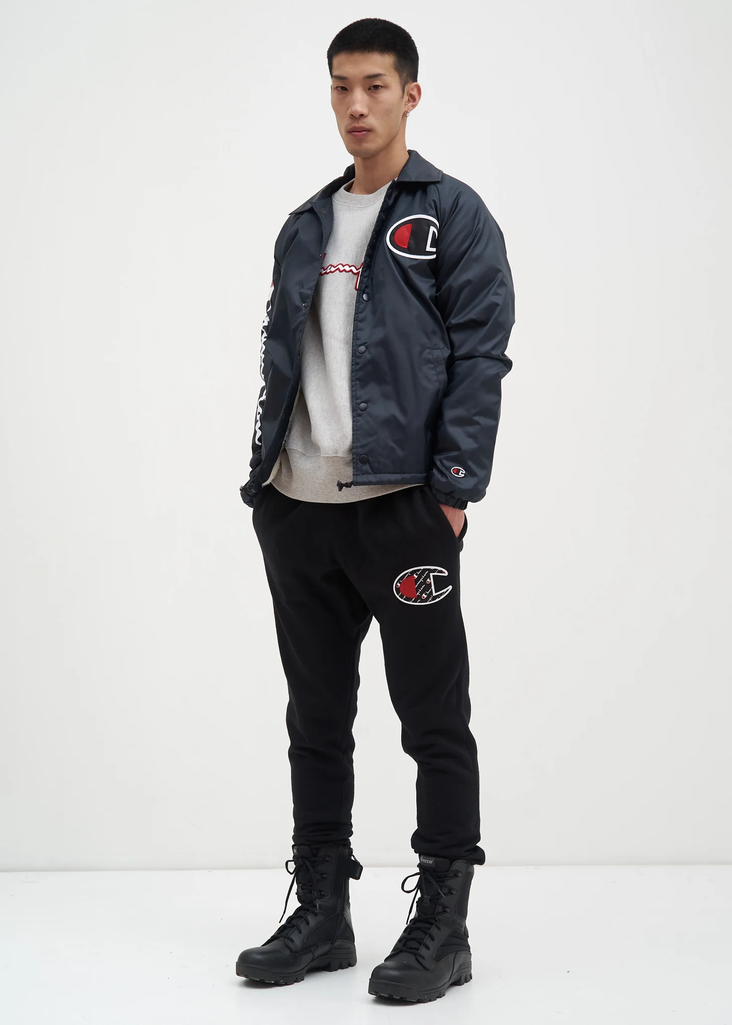 Grey Embroidered Script Sweatshirt - Image 5