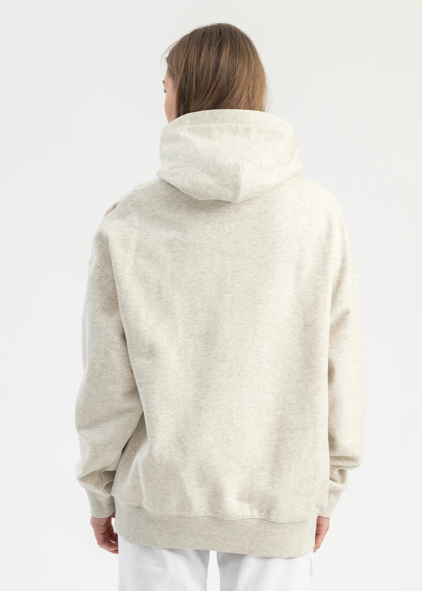 GREY EMBROIDERY PATCHWORK HOODIES - Image 4