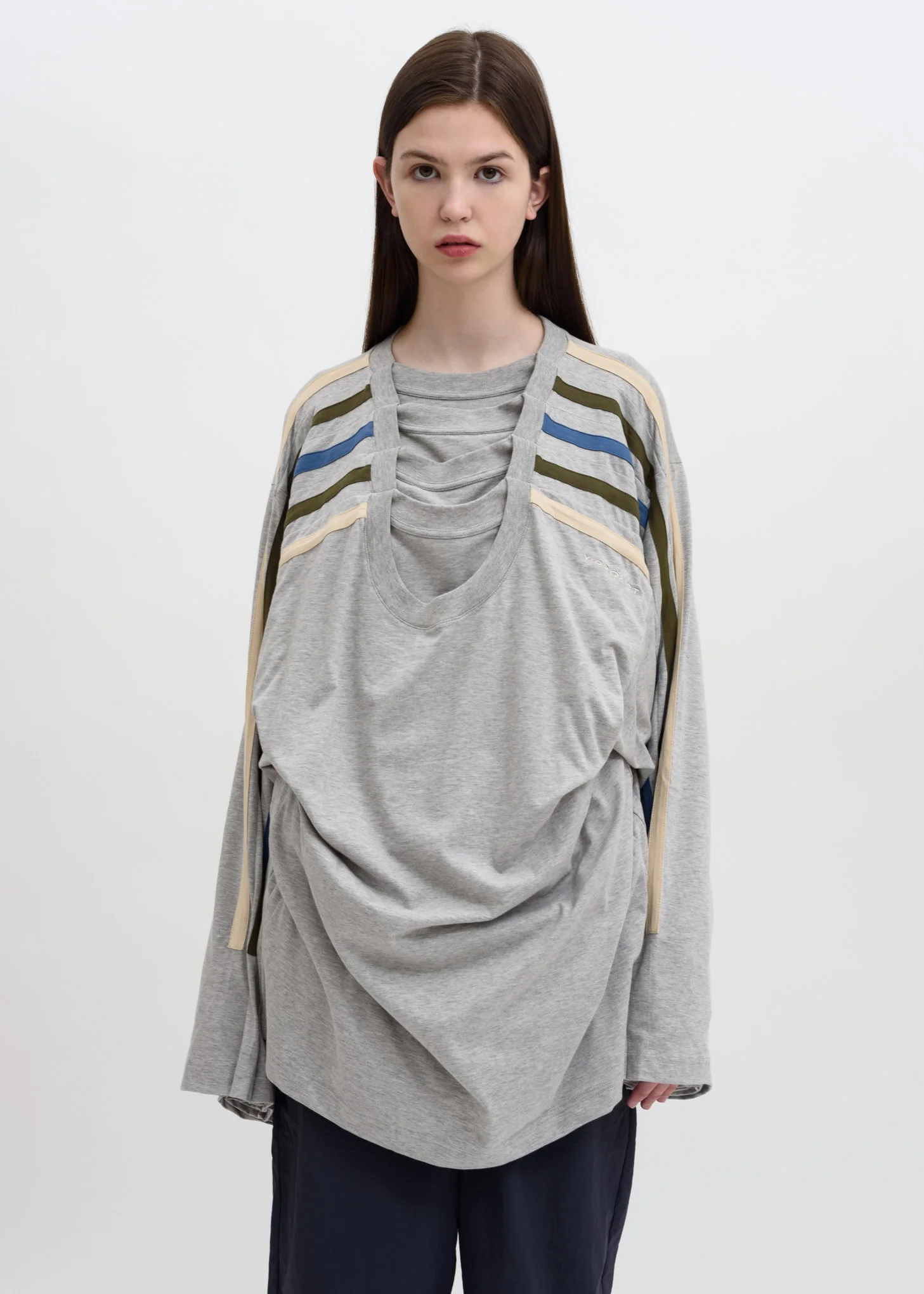 Grey Five Layer Sweatshirt