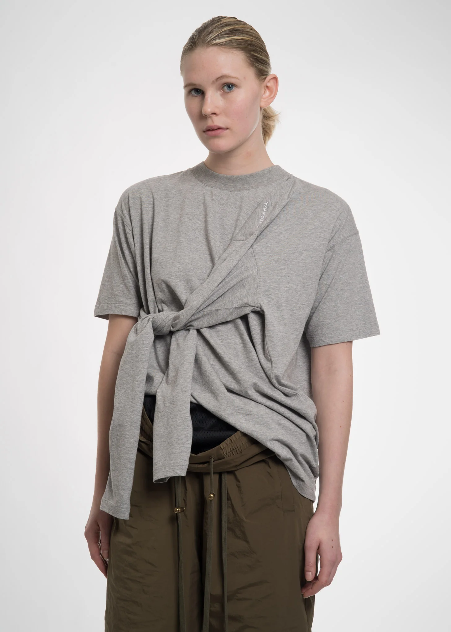Grey Four Sleeved T-Shirt