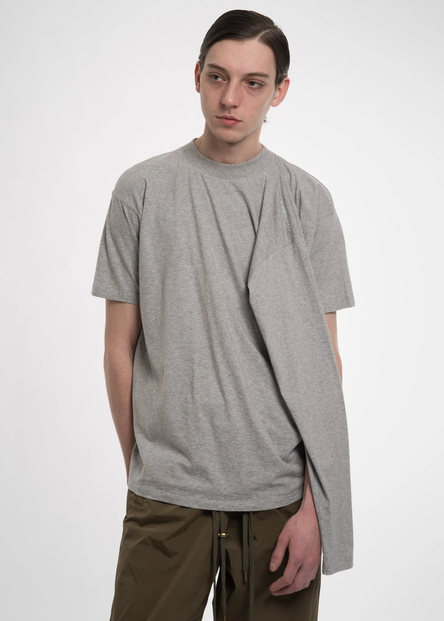 Grey Four Sleeved T-Shirt - Image 3