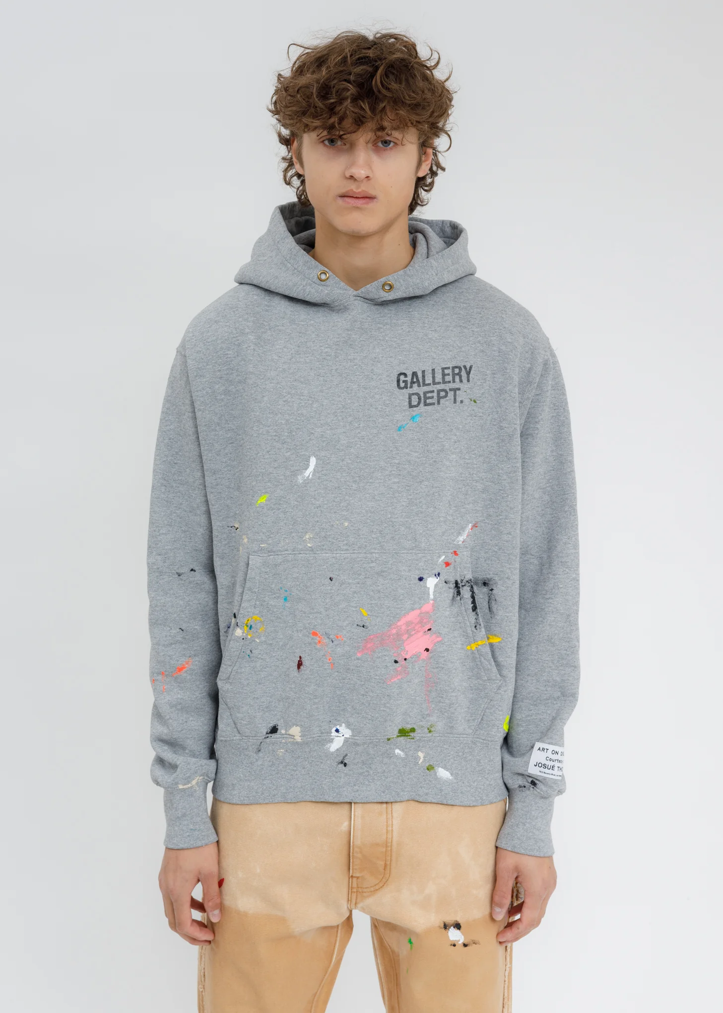 Grey Gallery Dept Logo PAINTED Hoodie