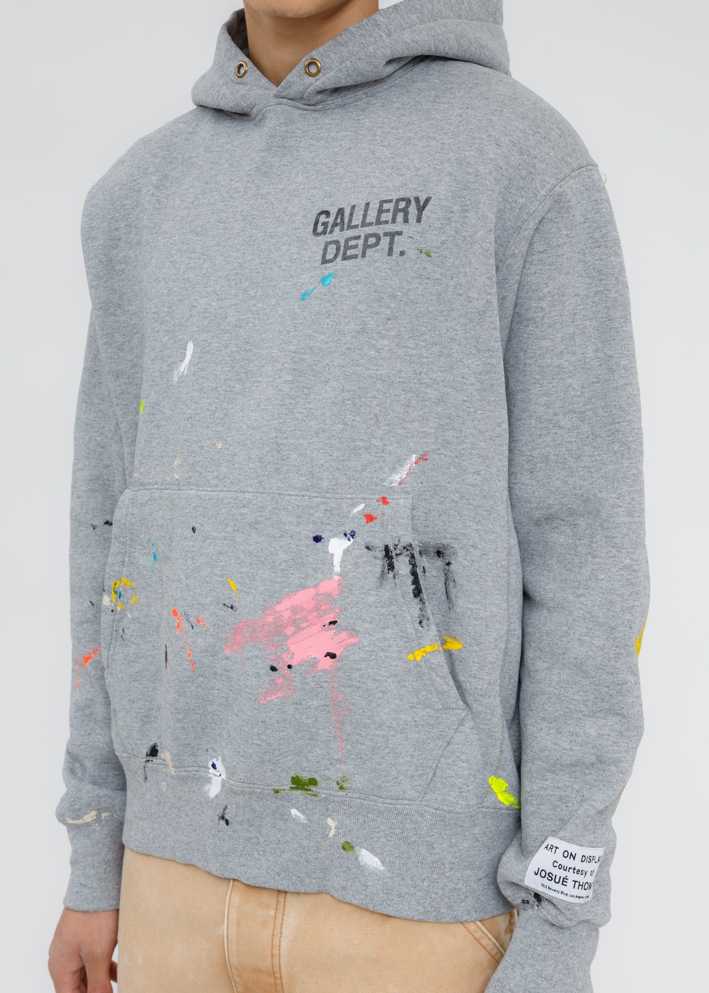 Grey Gallery Dept Logo PAINTED Hoodie - Image 2