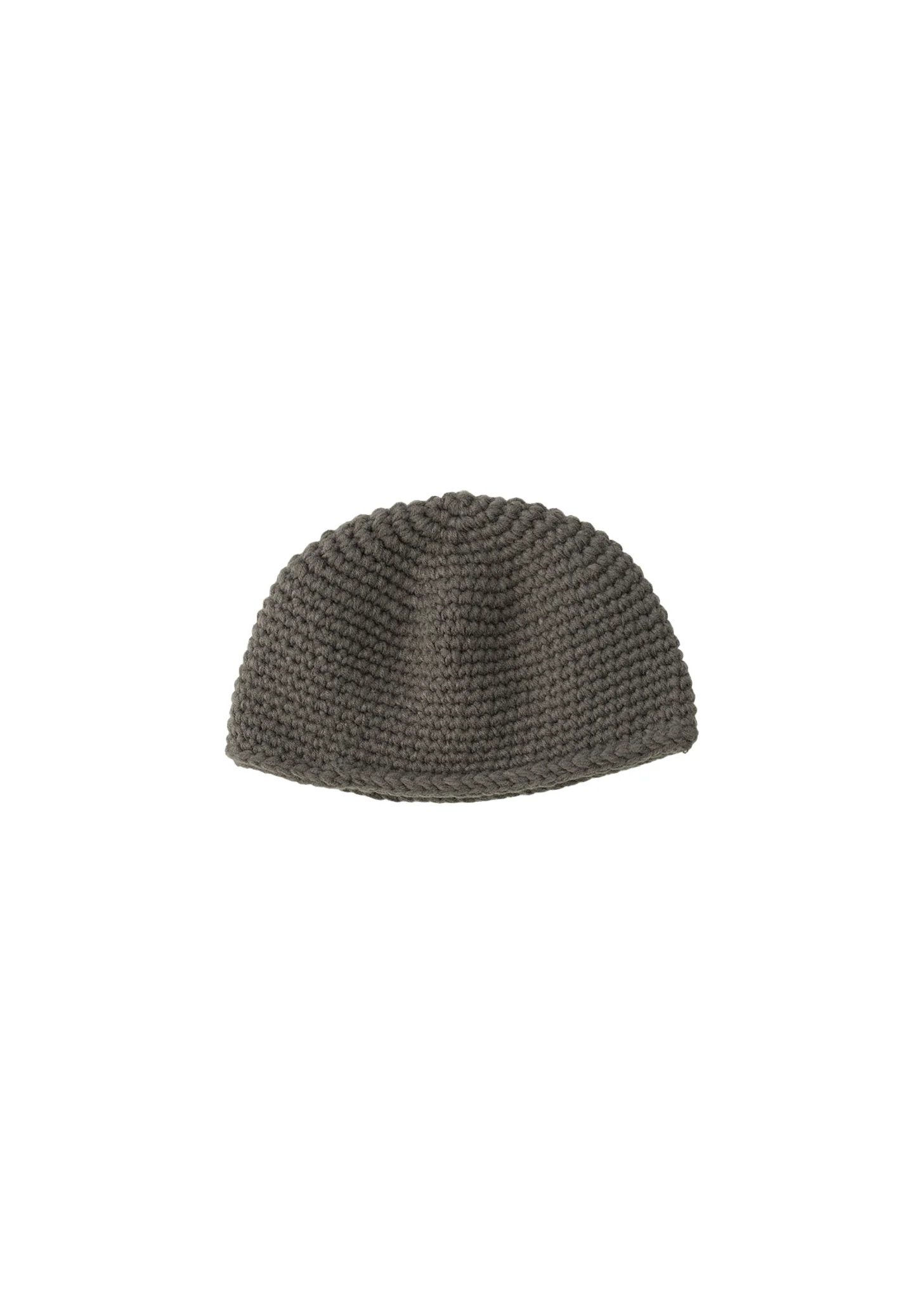 Grey Hand Crocheted Beanie - Preorder - Image 2