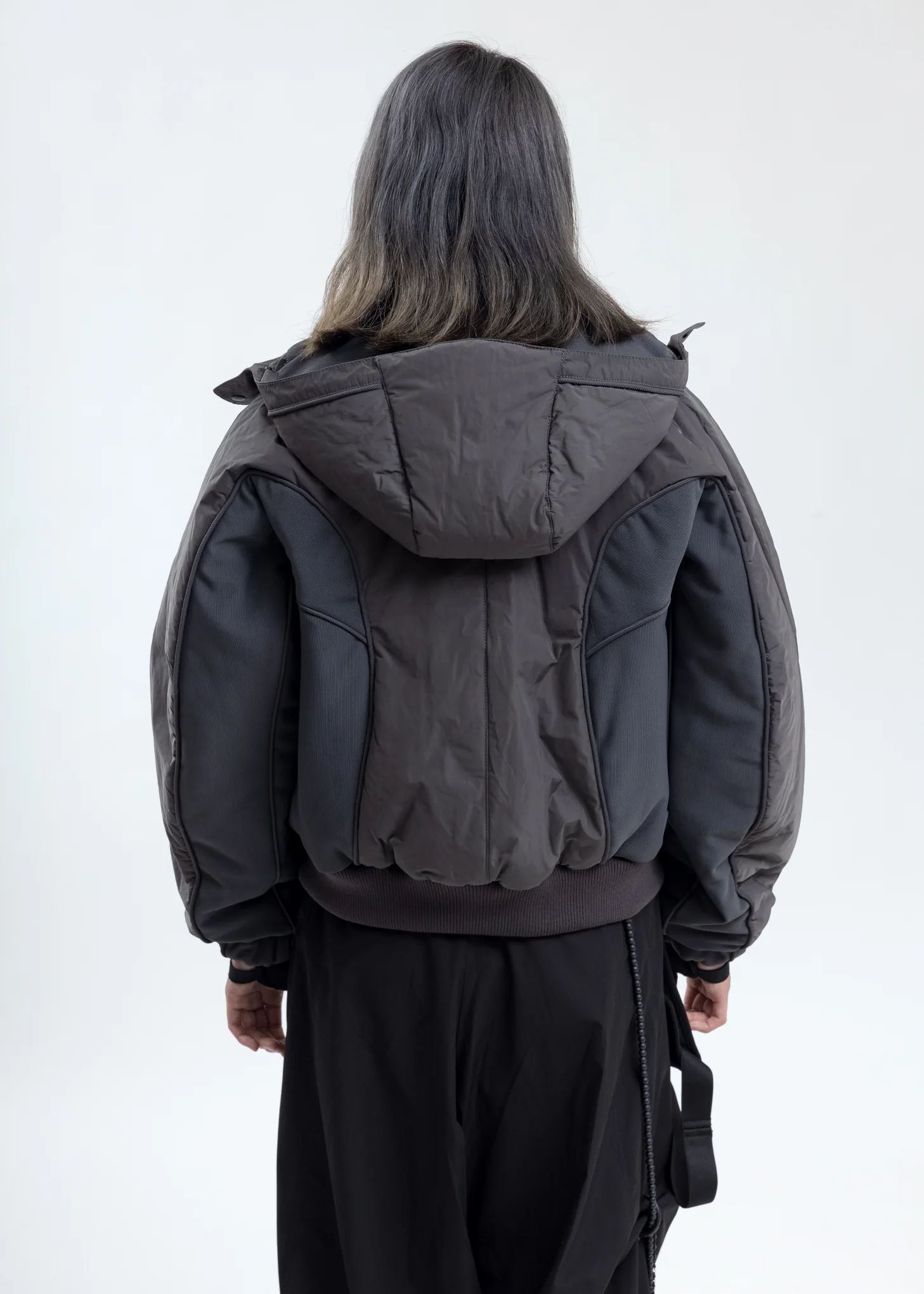 Grey Hooded Bomber - Image 3