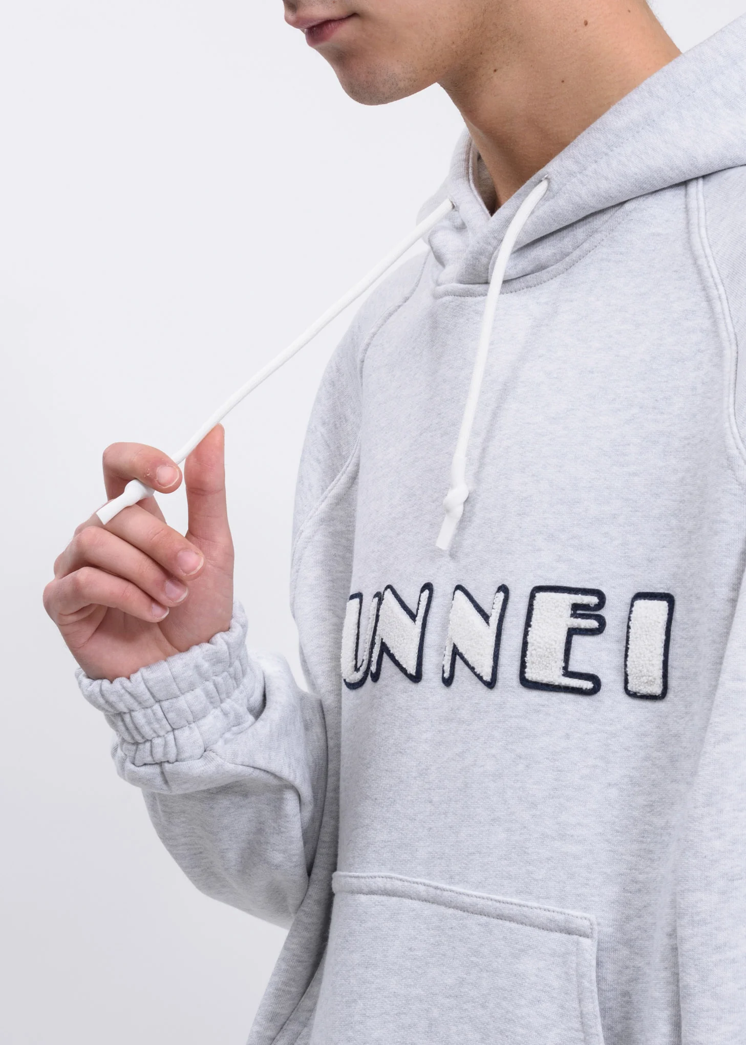 Grey Hoodie With SUNNEI Patch - Image 2