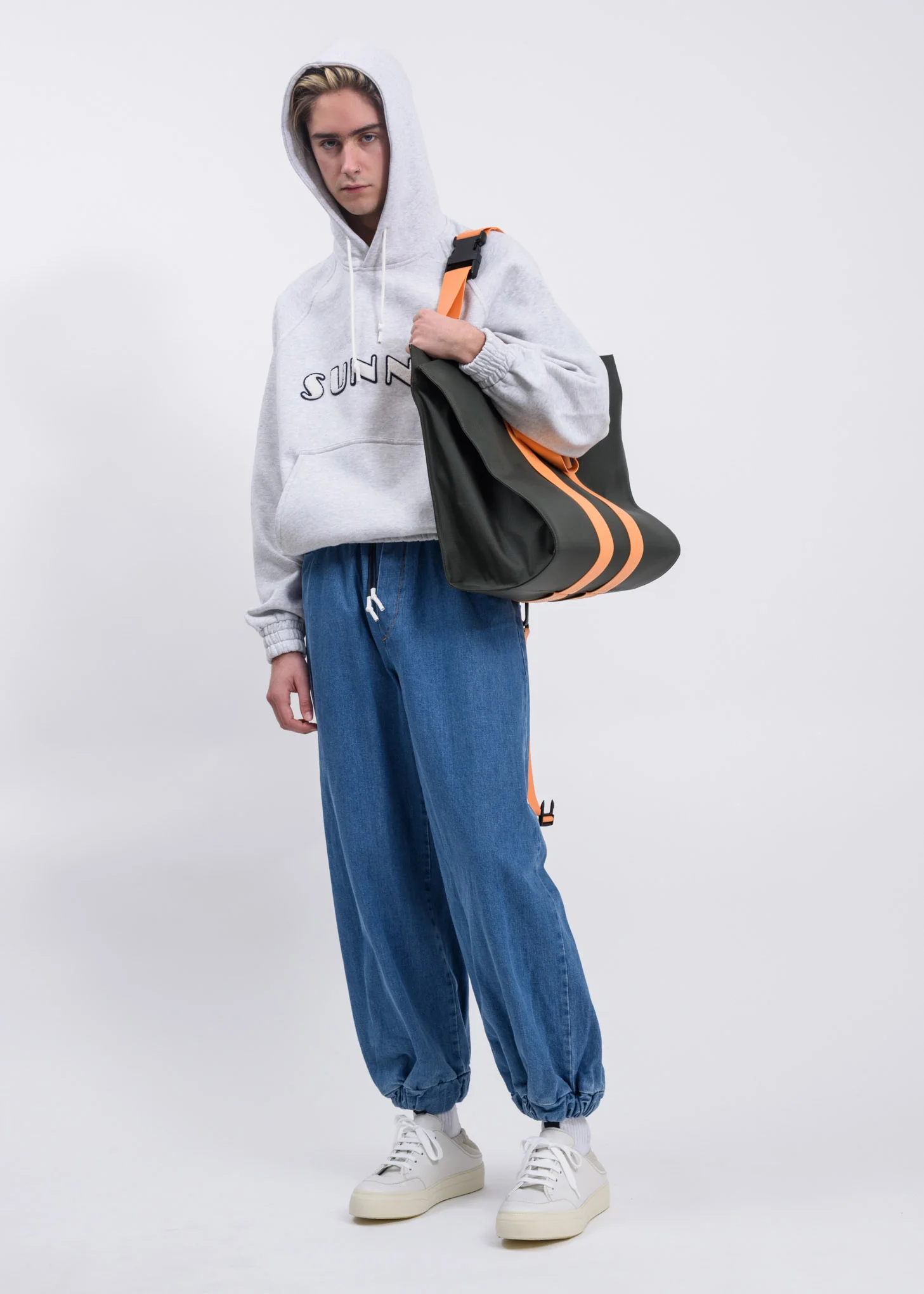 Grey Hoodie With SUNNEI Patch - Image 6