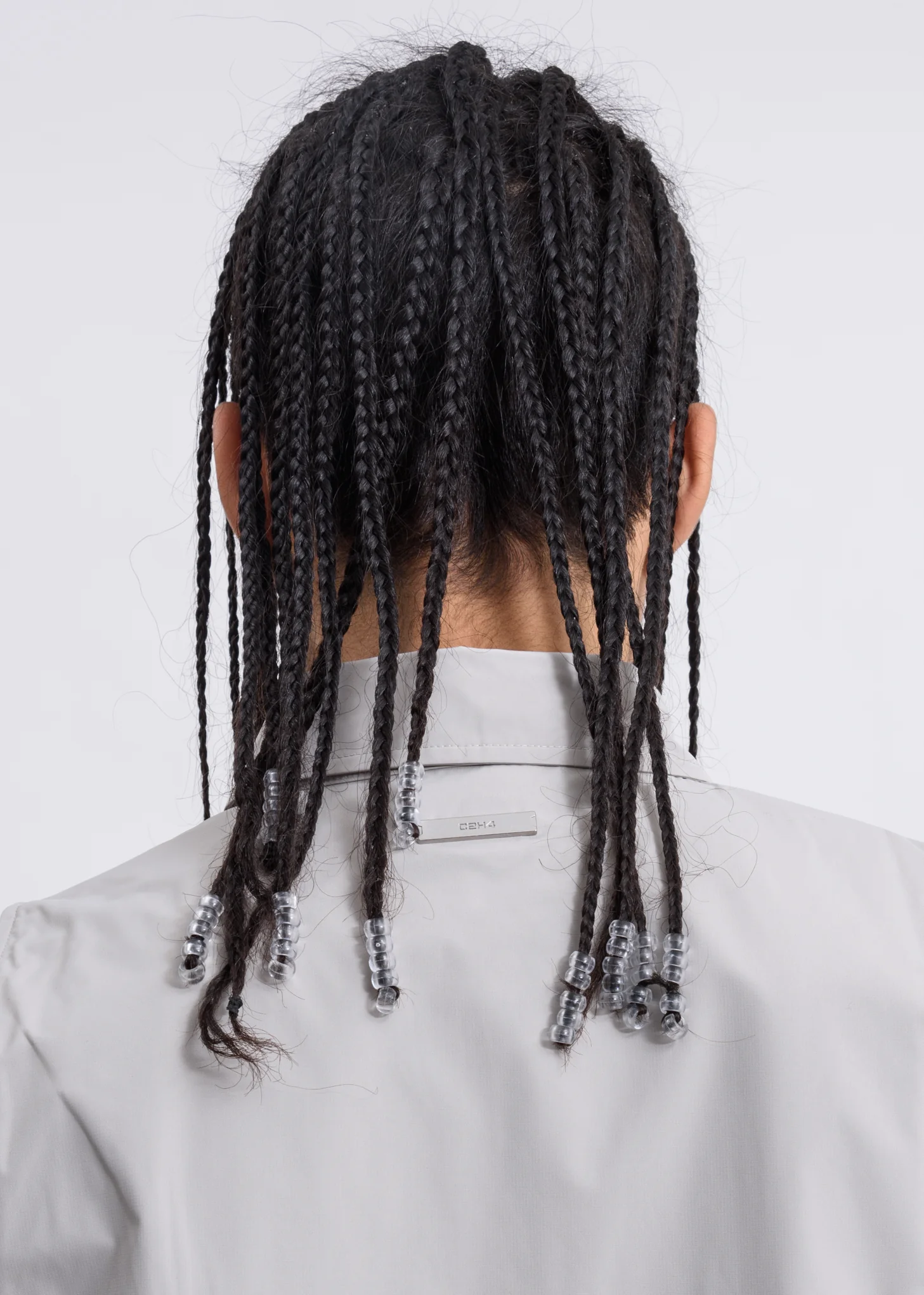 Grey Intervein Layered Shirt - Image 4