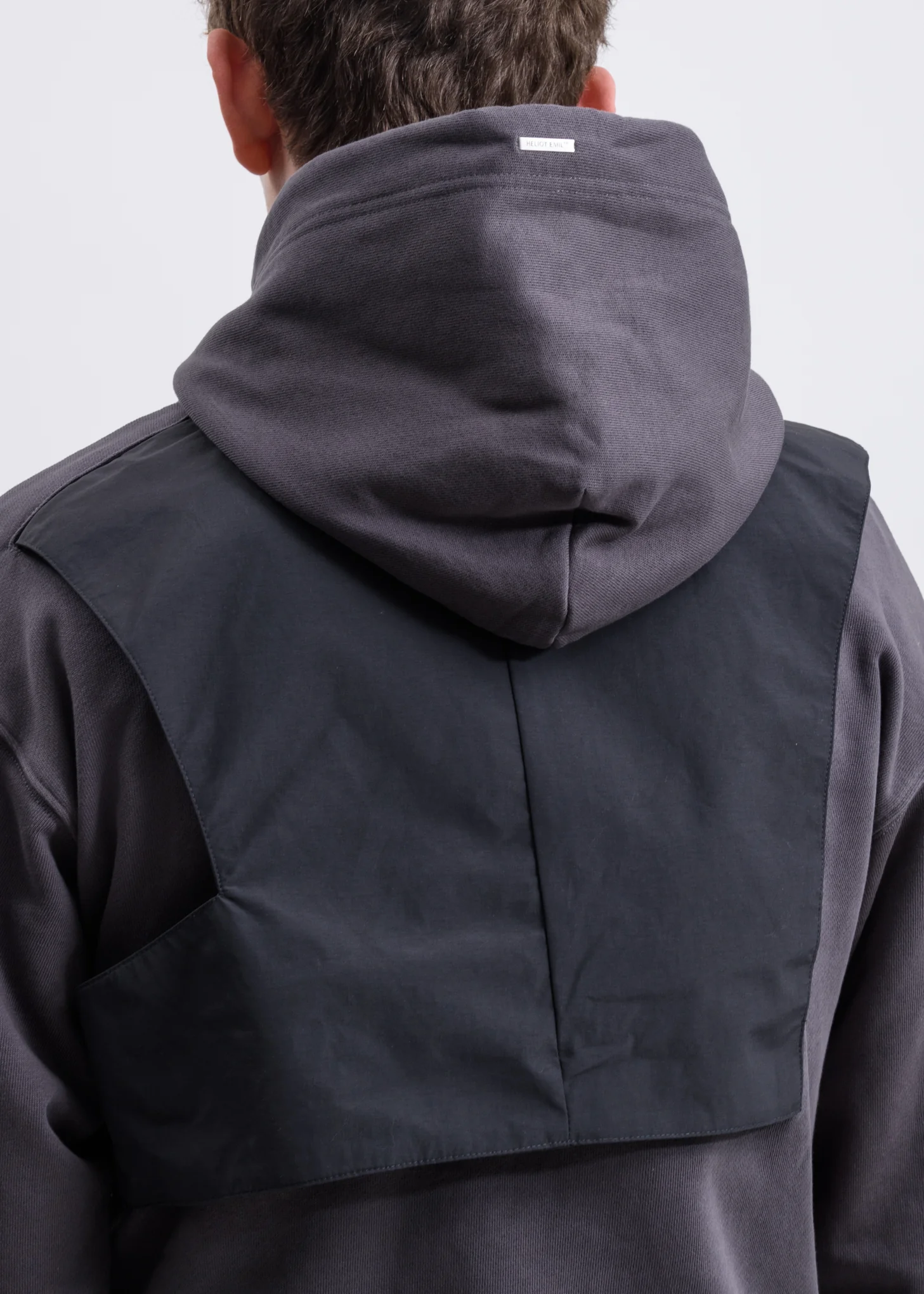 Grey Interwoven Vest Hoodie - Image 6