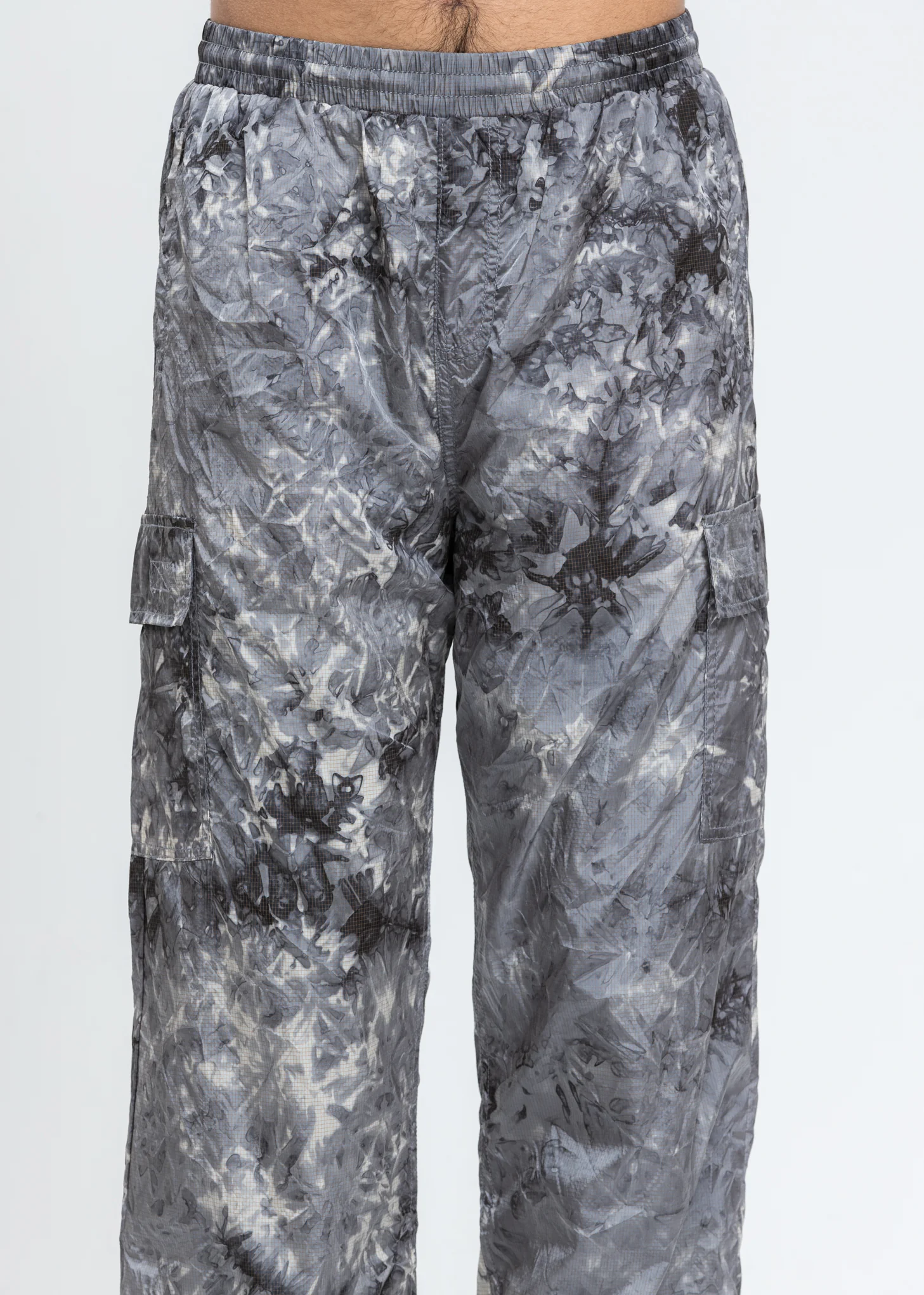 Grey Jeffery Nylon Cargo Pants - Image 6