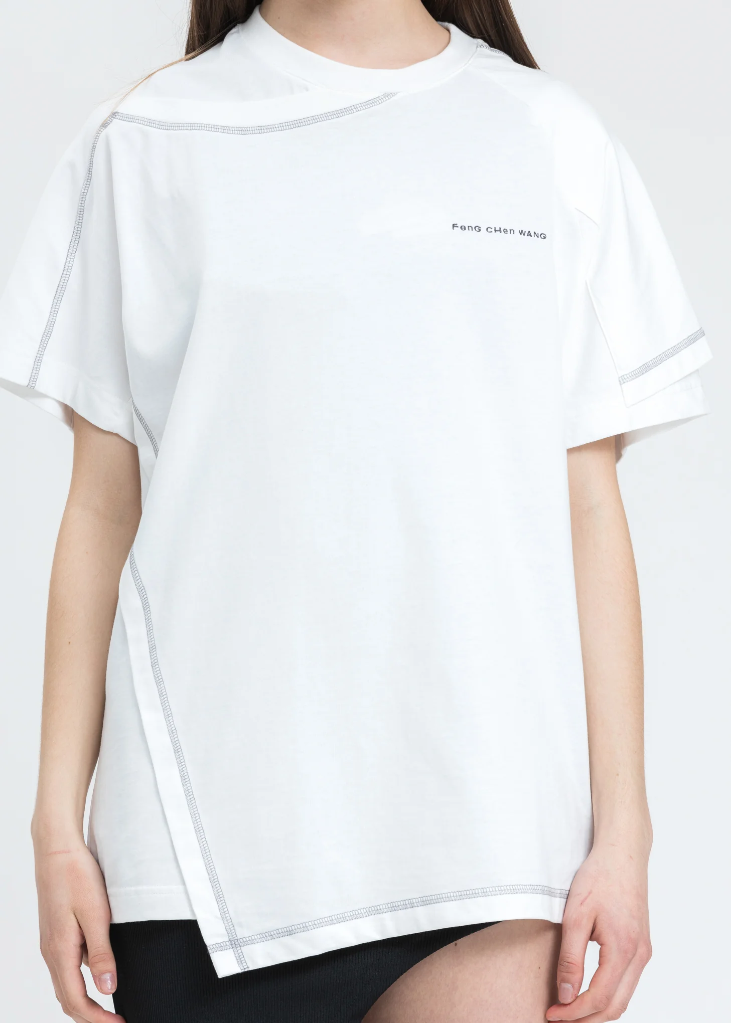 Grey Jersey 2 In 1 T-Shirt - Image 4