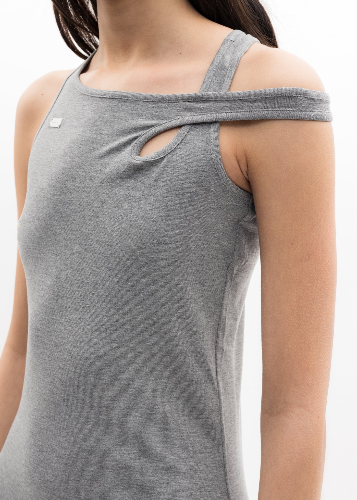 Grey Jersey Dress - Image 4