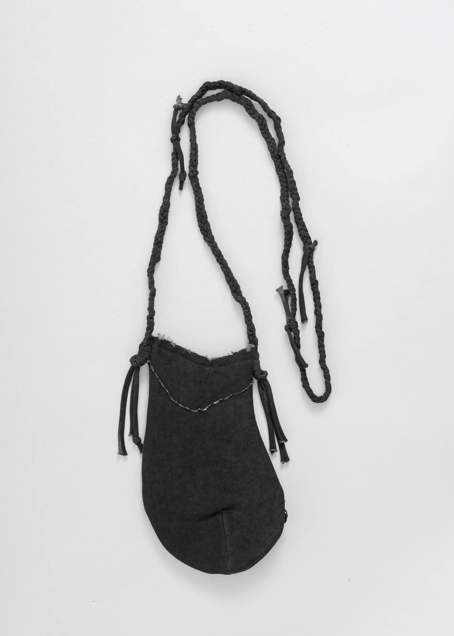 Grey Jersey Pocket Bag - Image 4