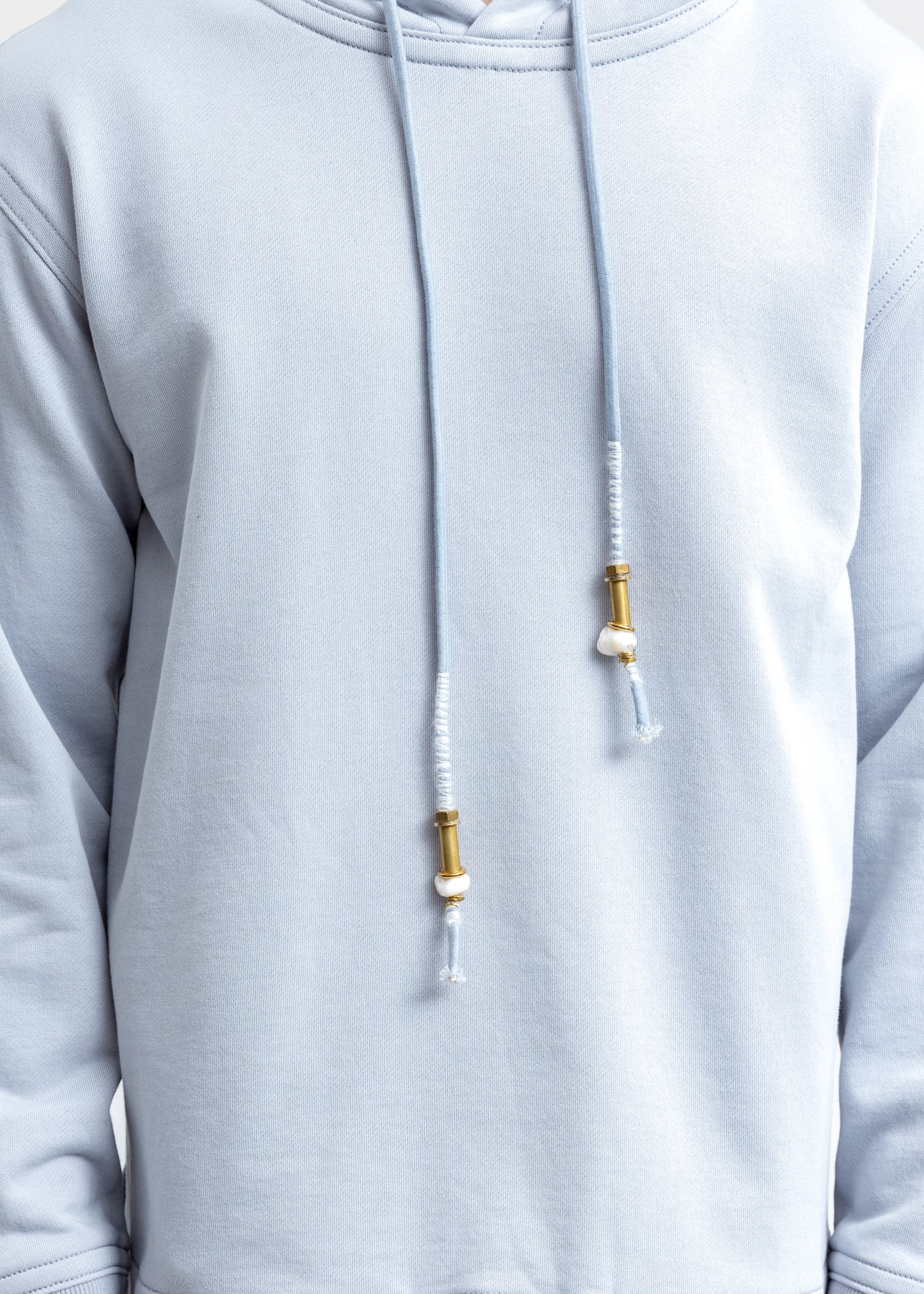 Blue Lace Detail Hoodie - Image 2