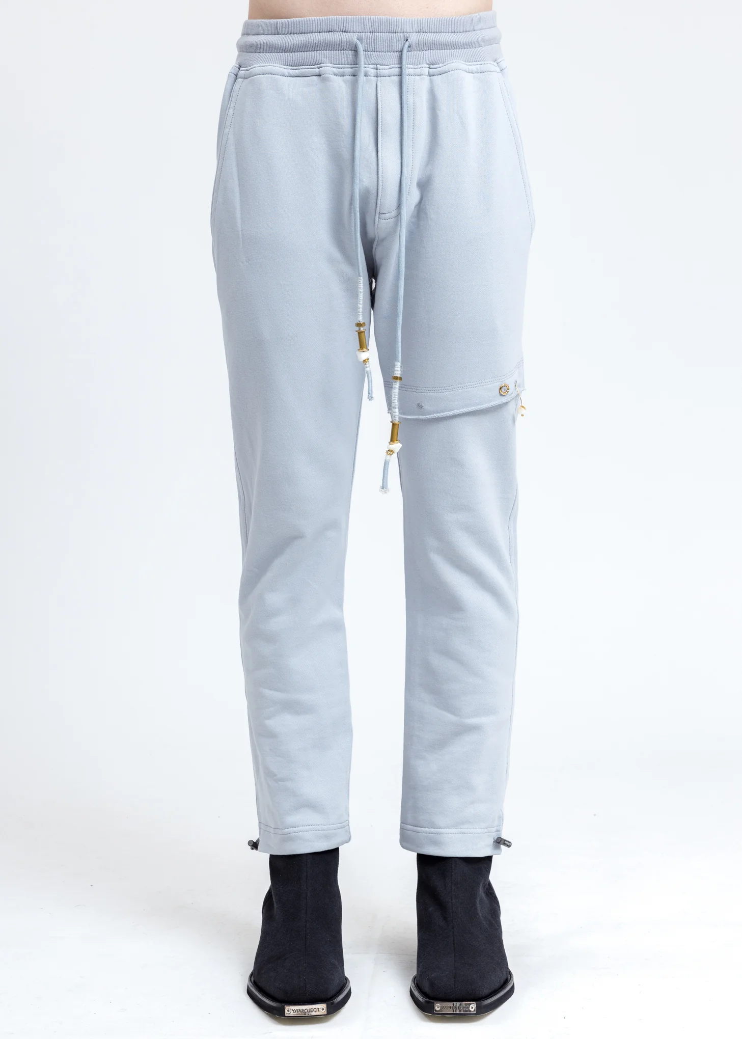 Blue Lace Detail Pants