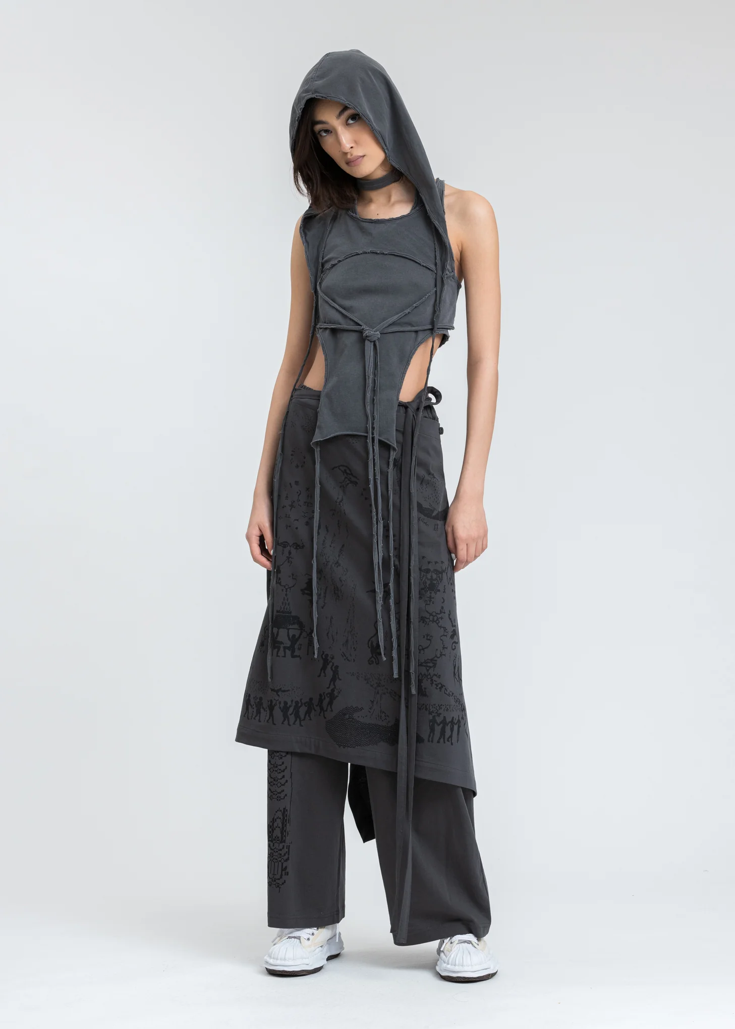 Grey Layered Halter Top - Image 7