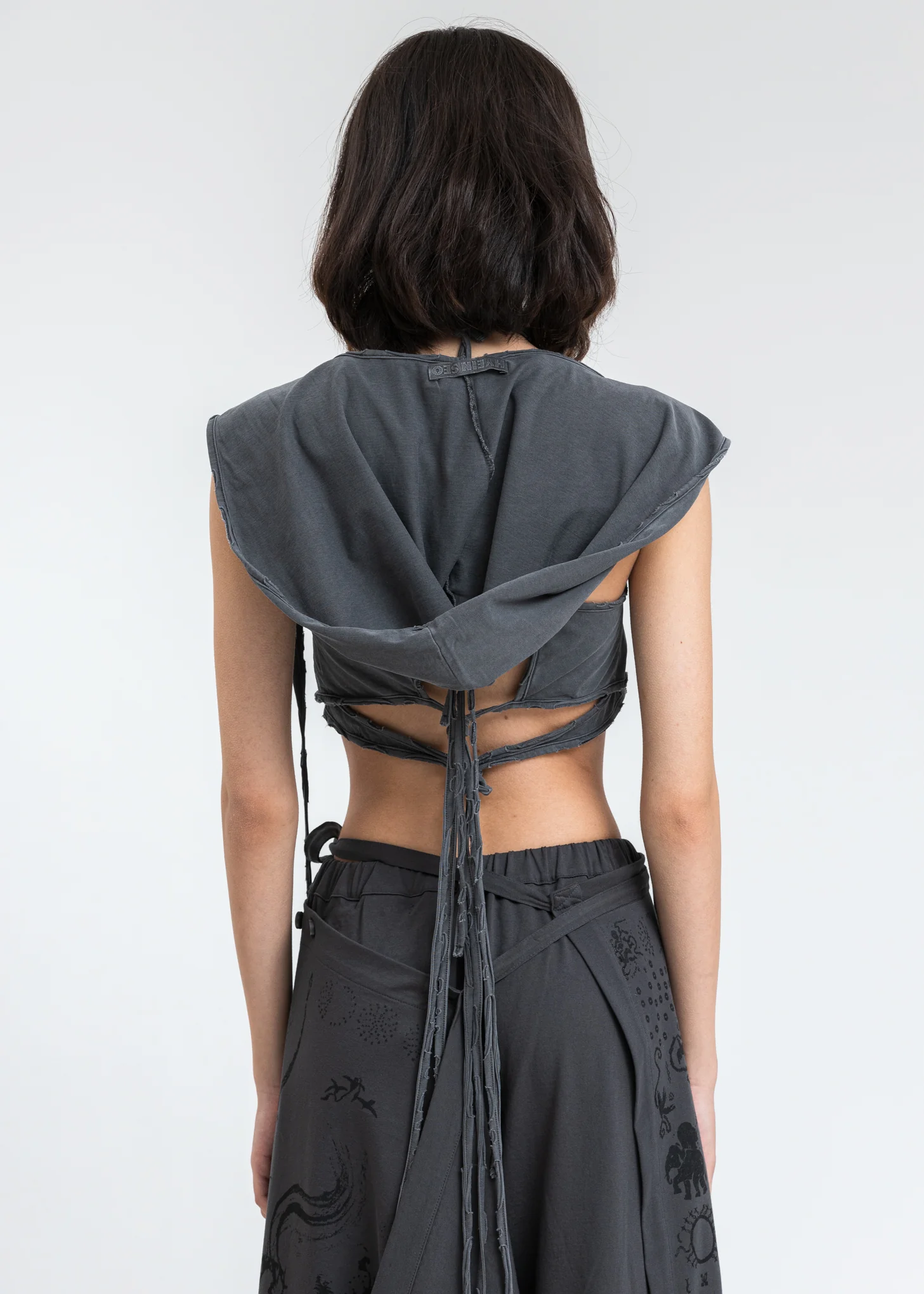 Grey Layered Halter Top - Image 9