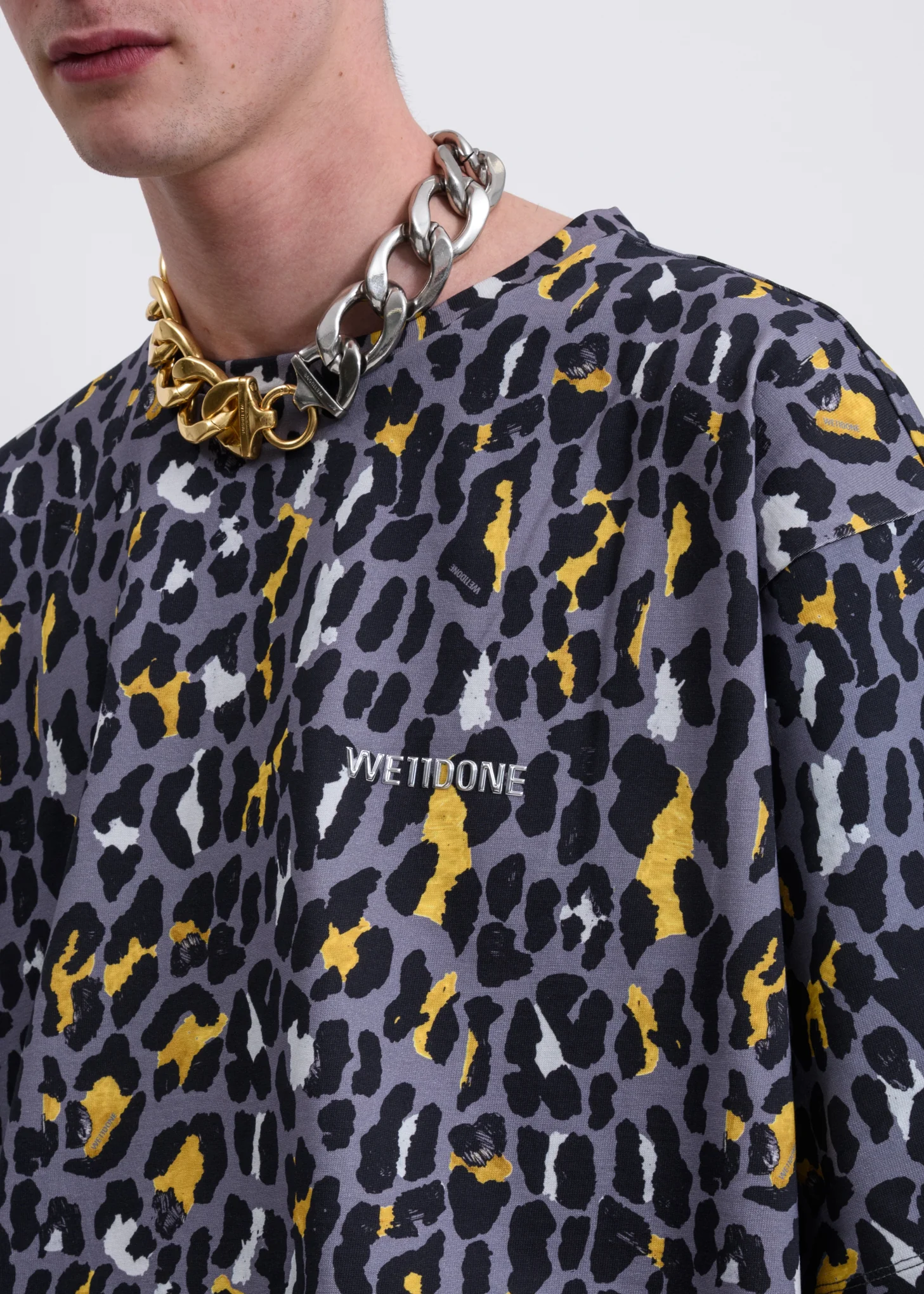 Grey Leopard T-Shirt - Image 2