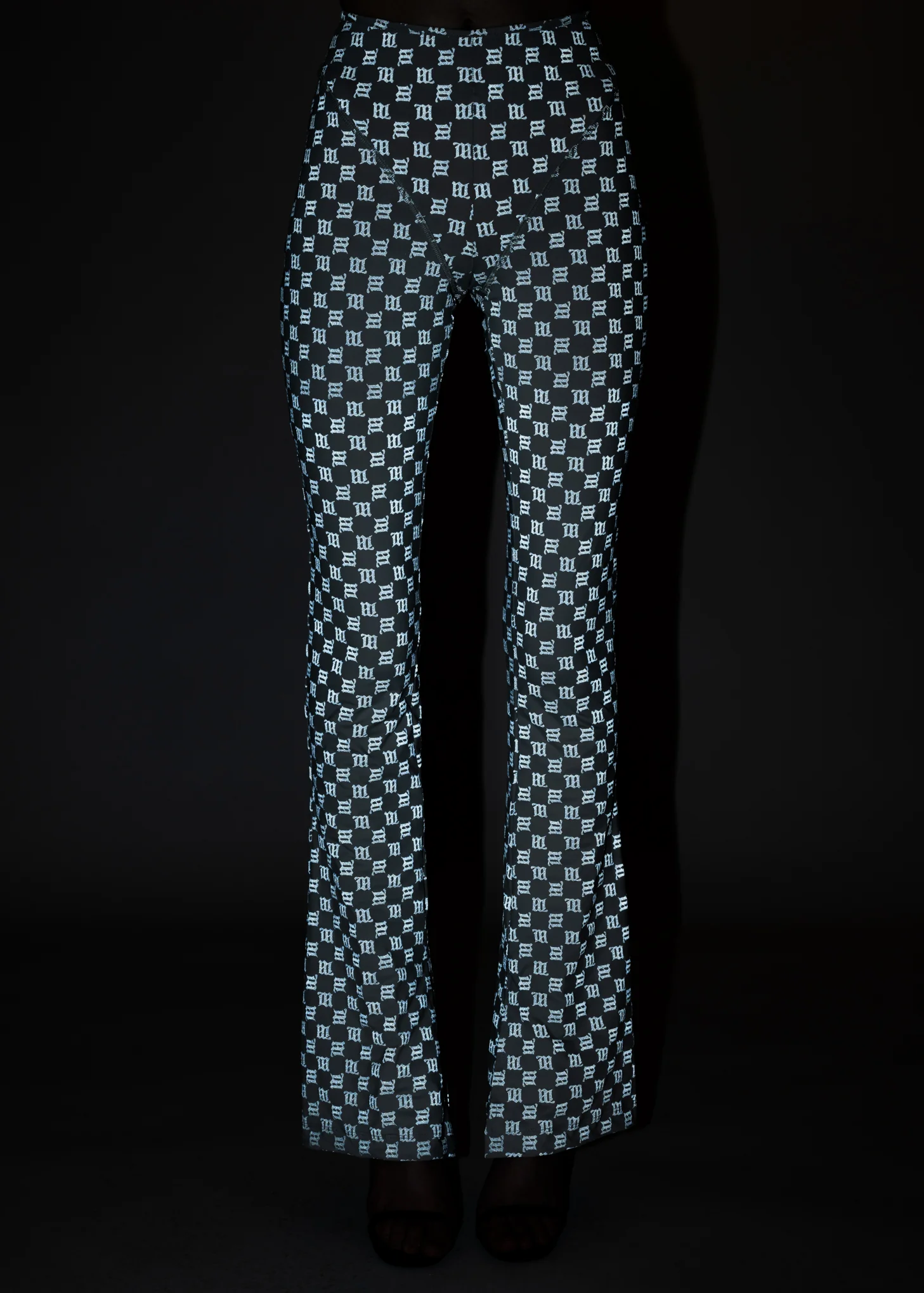 Grey Lingerie Signature Monogram REFLECTIVE Trousers - Image 5