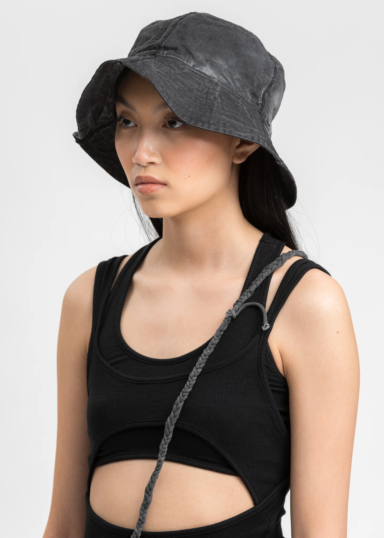 Grey Logo Bucket Hat