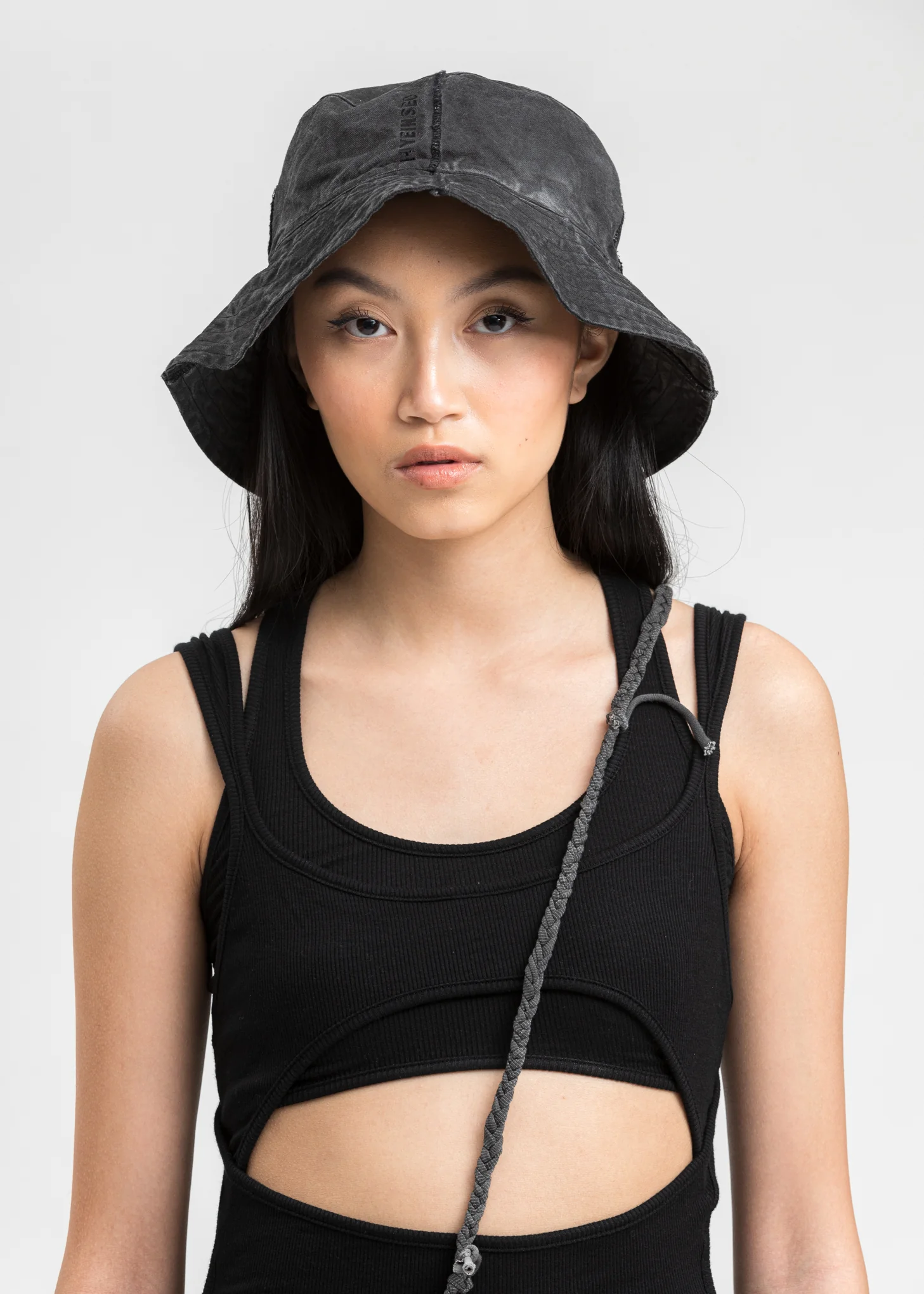 Grey Logo Bucket Hat - Image 2