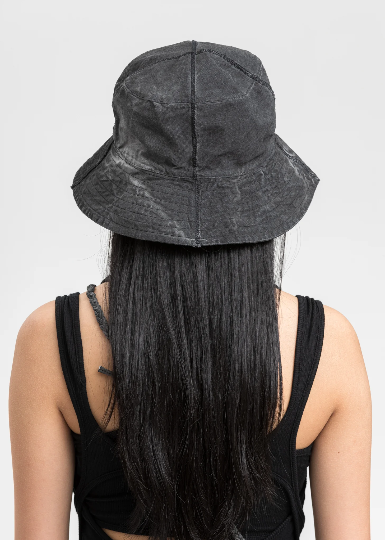 Grey Logo Bucket Hat - Image 3