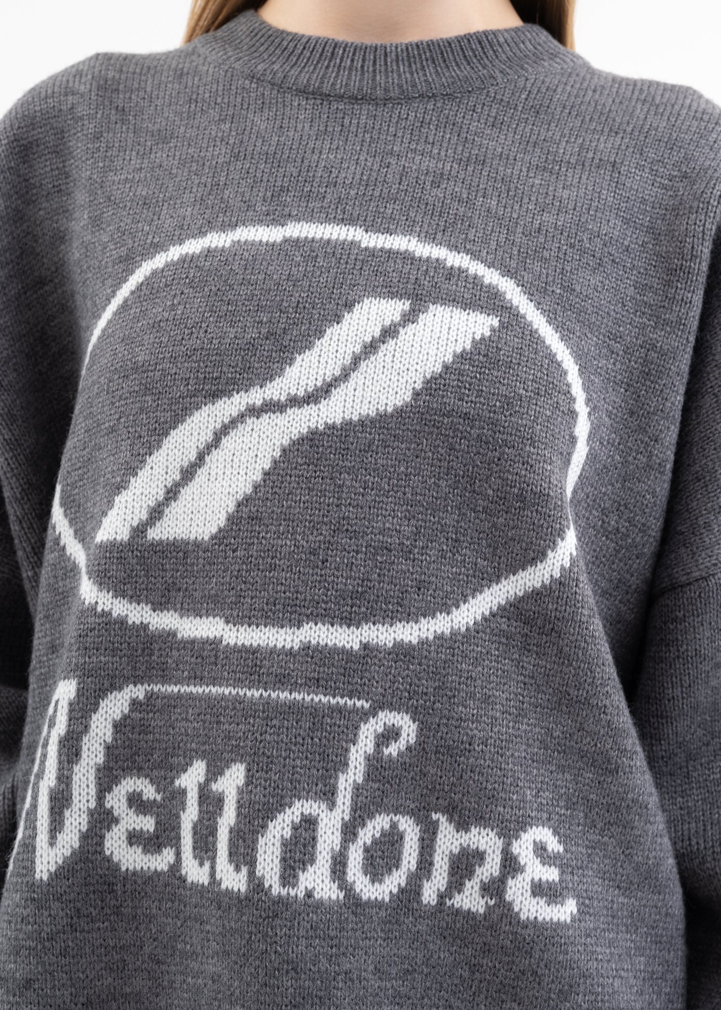 GREY LOGO JQD SWEATER - Image 4