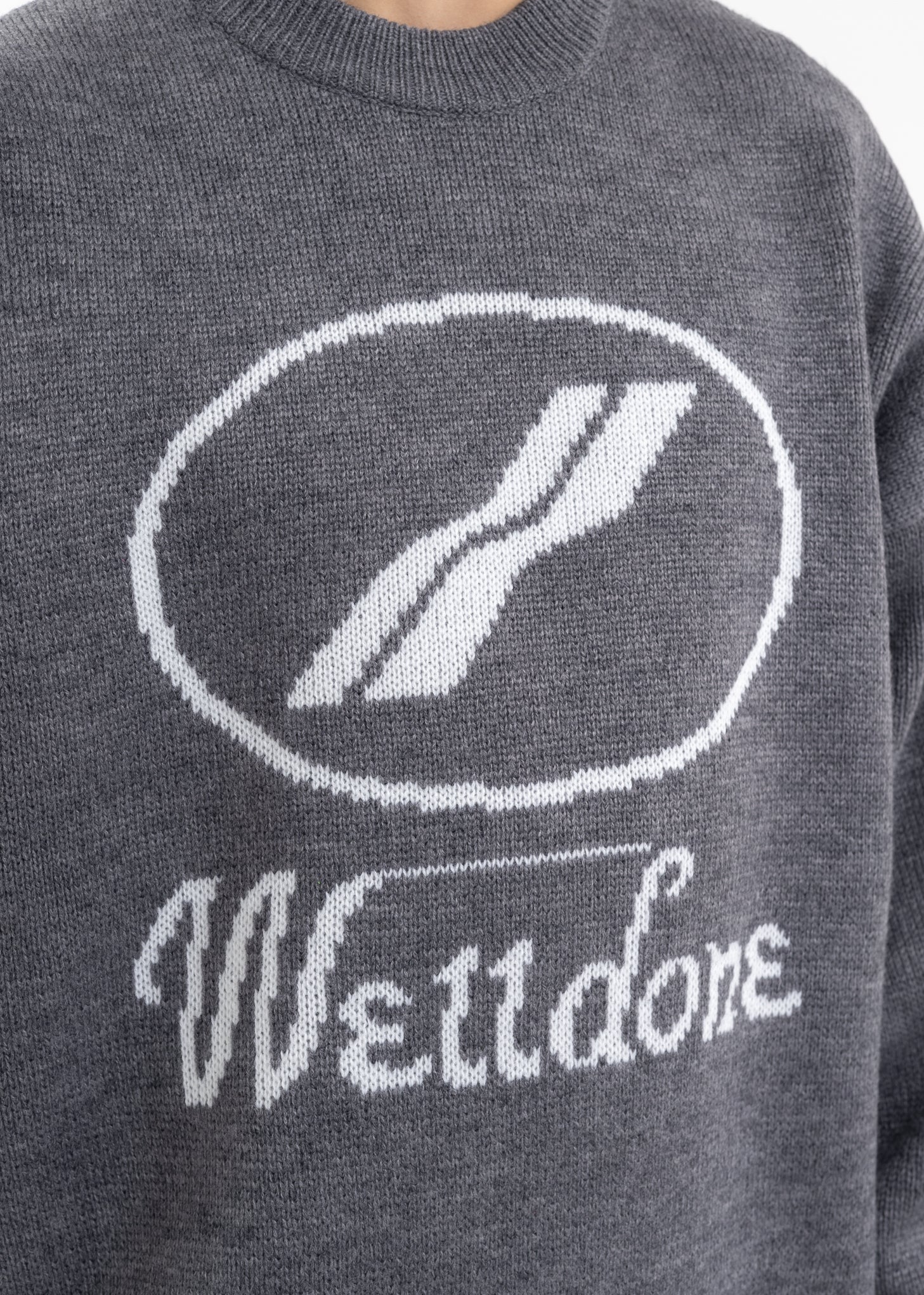 GREY LOGO JQD SWEATER - Image 4