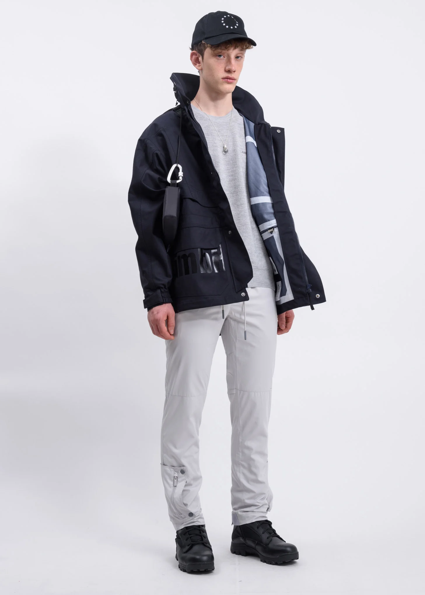 Grey Logo Waffle Crewneck - Image 5