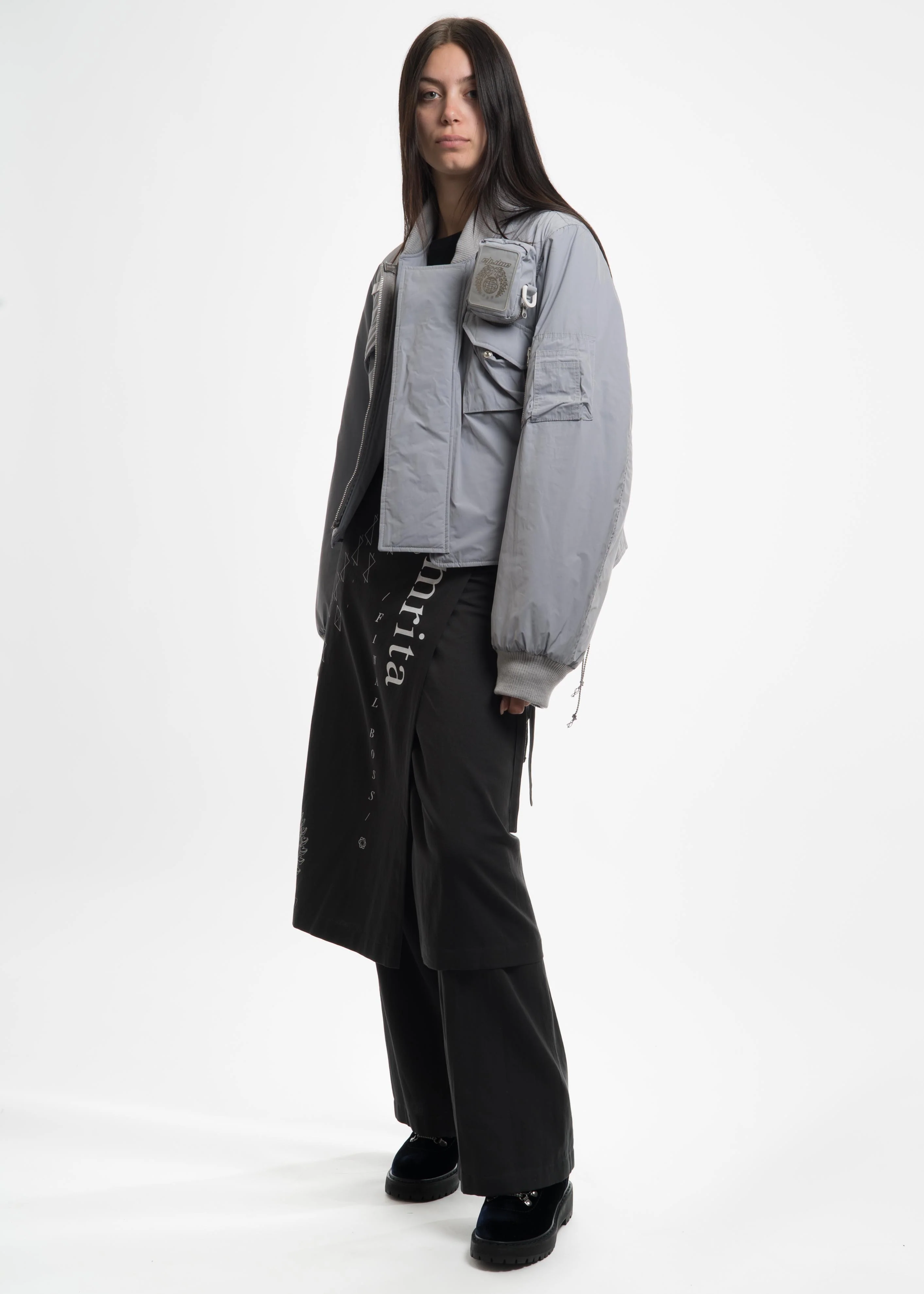 Grey MA-1 with Cigarette Pouch - Image 5