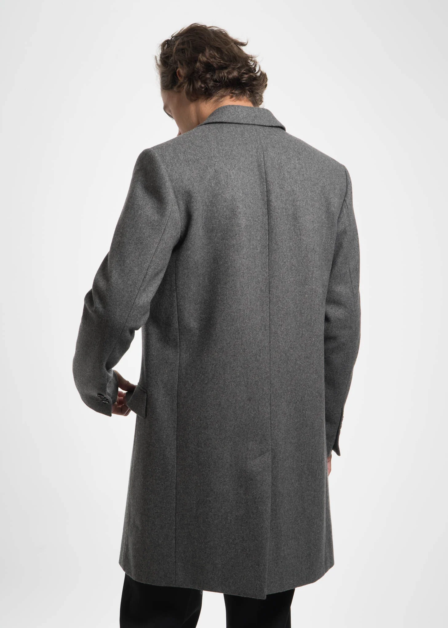 Grey Magnus Wool Coat - Image 2