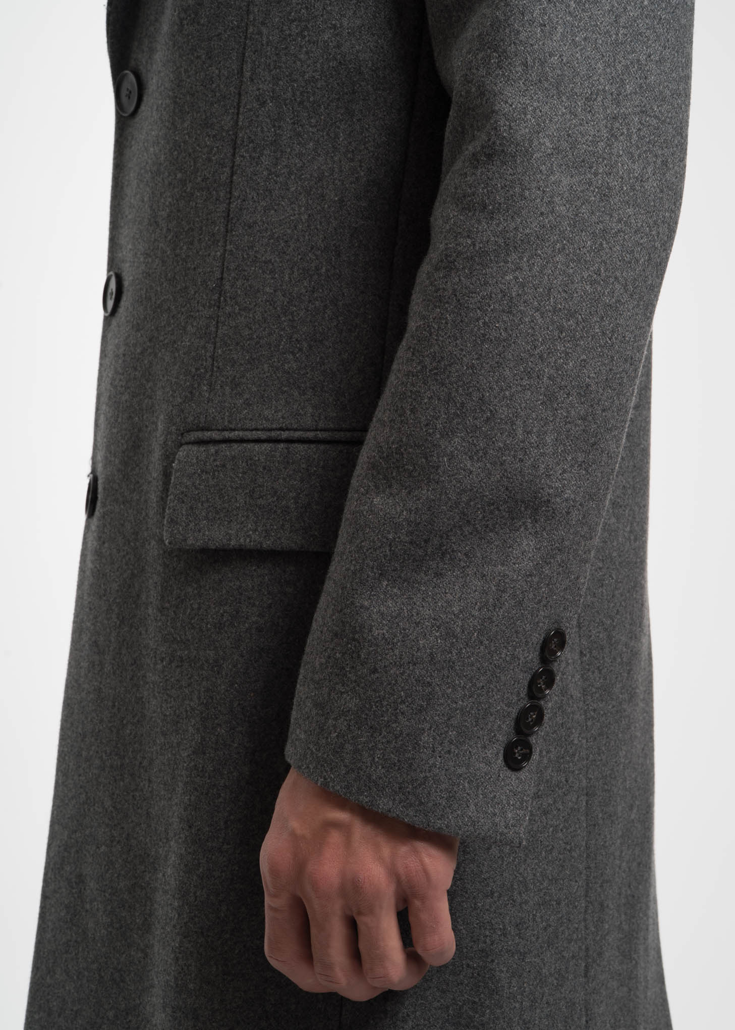 Grey Magnus Wool Coat - Image 5