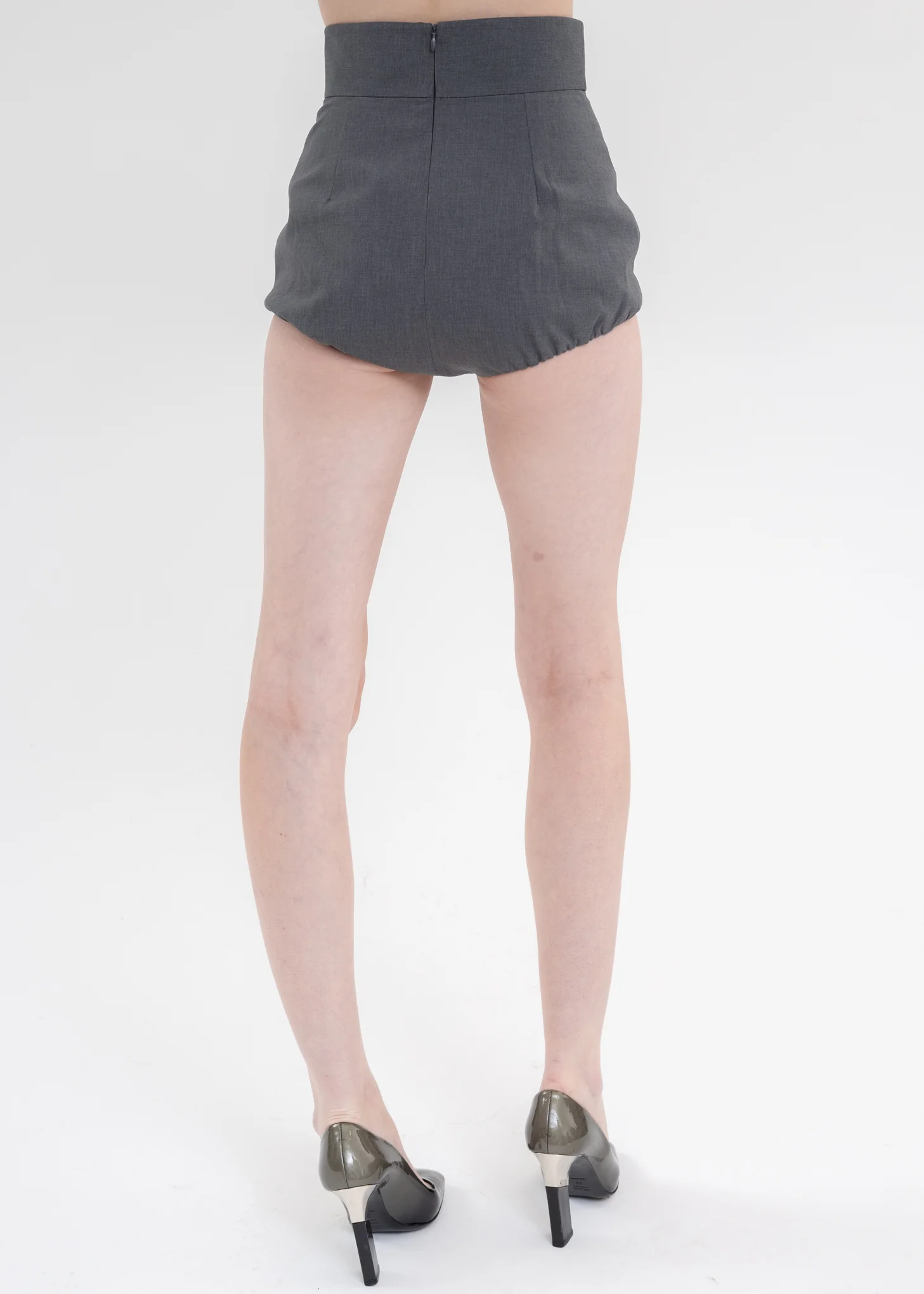 Grey Mini Shorts - Image 4