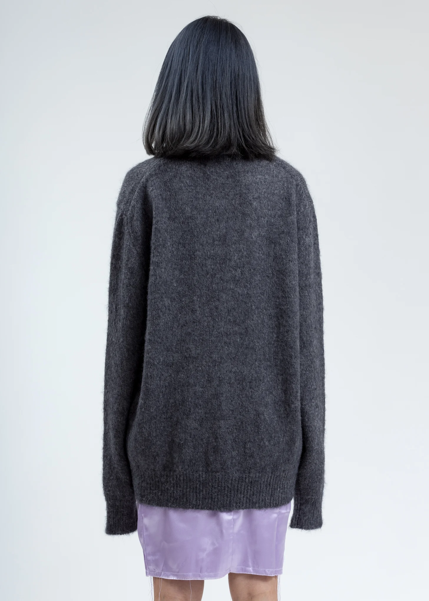 Grey Mohair Cardigan - Image 4