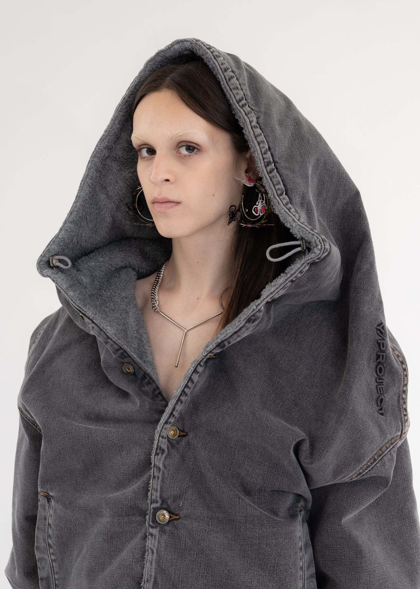 GREY MONSTER DENIM JACKET - Image 6