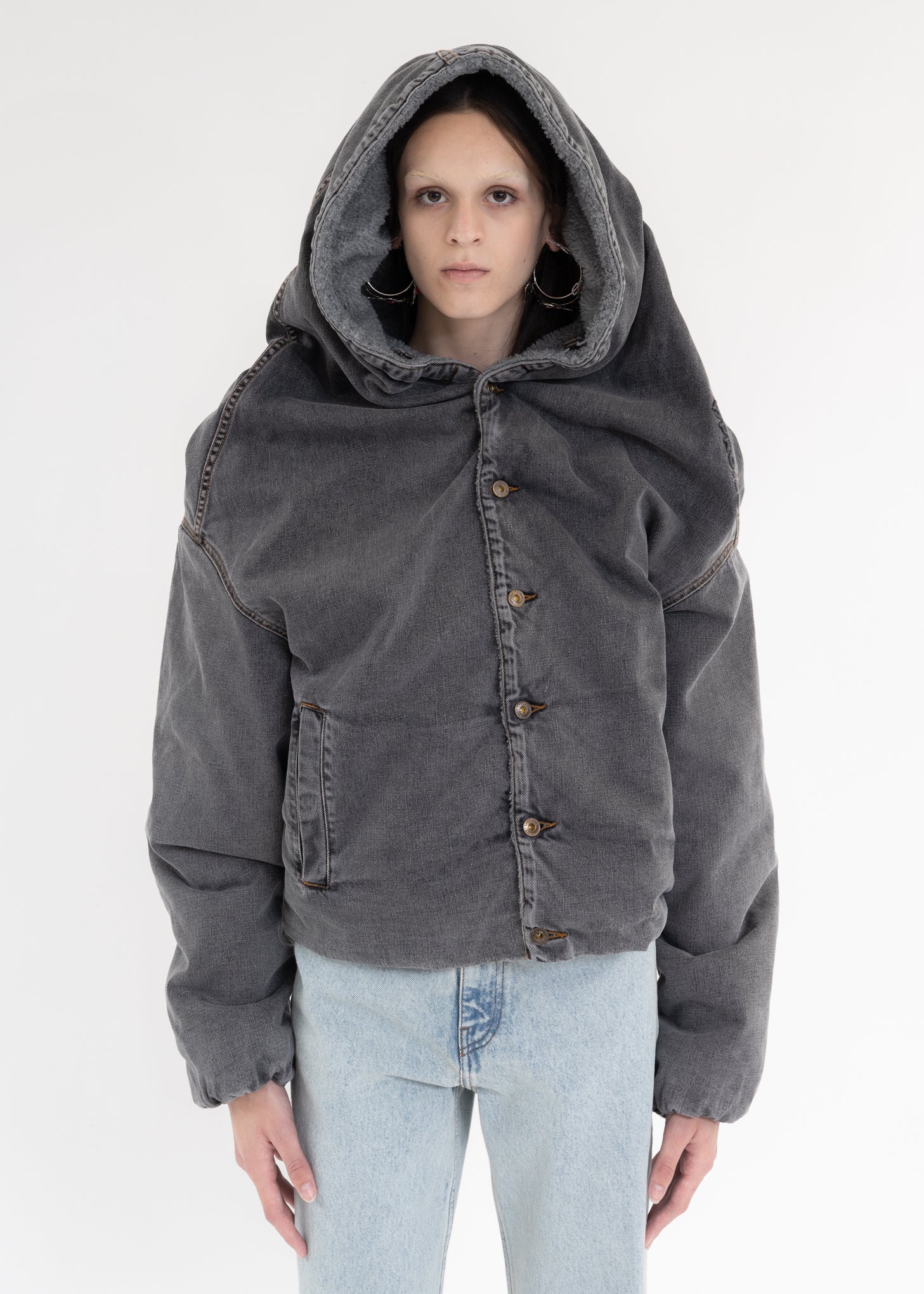 GREY MONSTER DENIM JACKET - Image 8