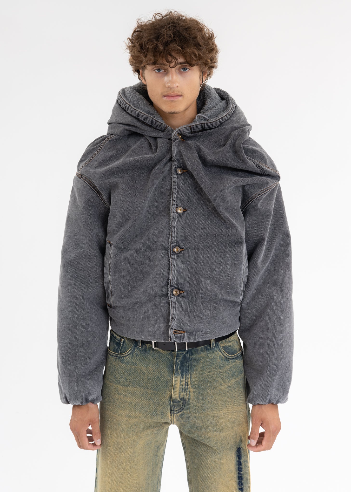 GREY MONSTER DENIM JACKET