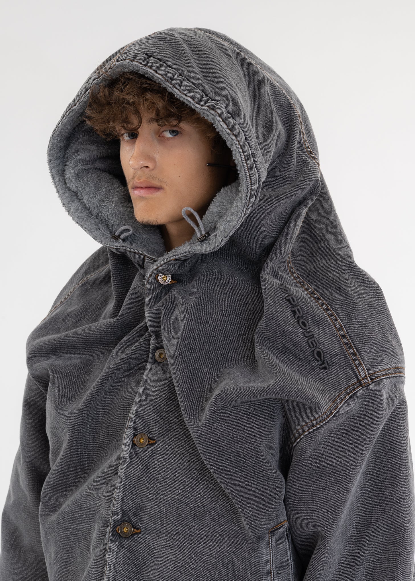 GREY MONSTER DENIM JACKET - Image 2