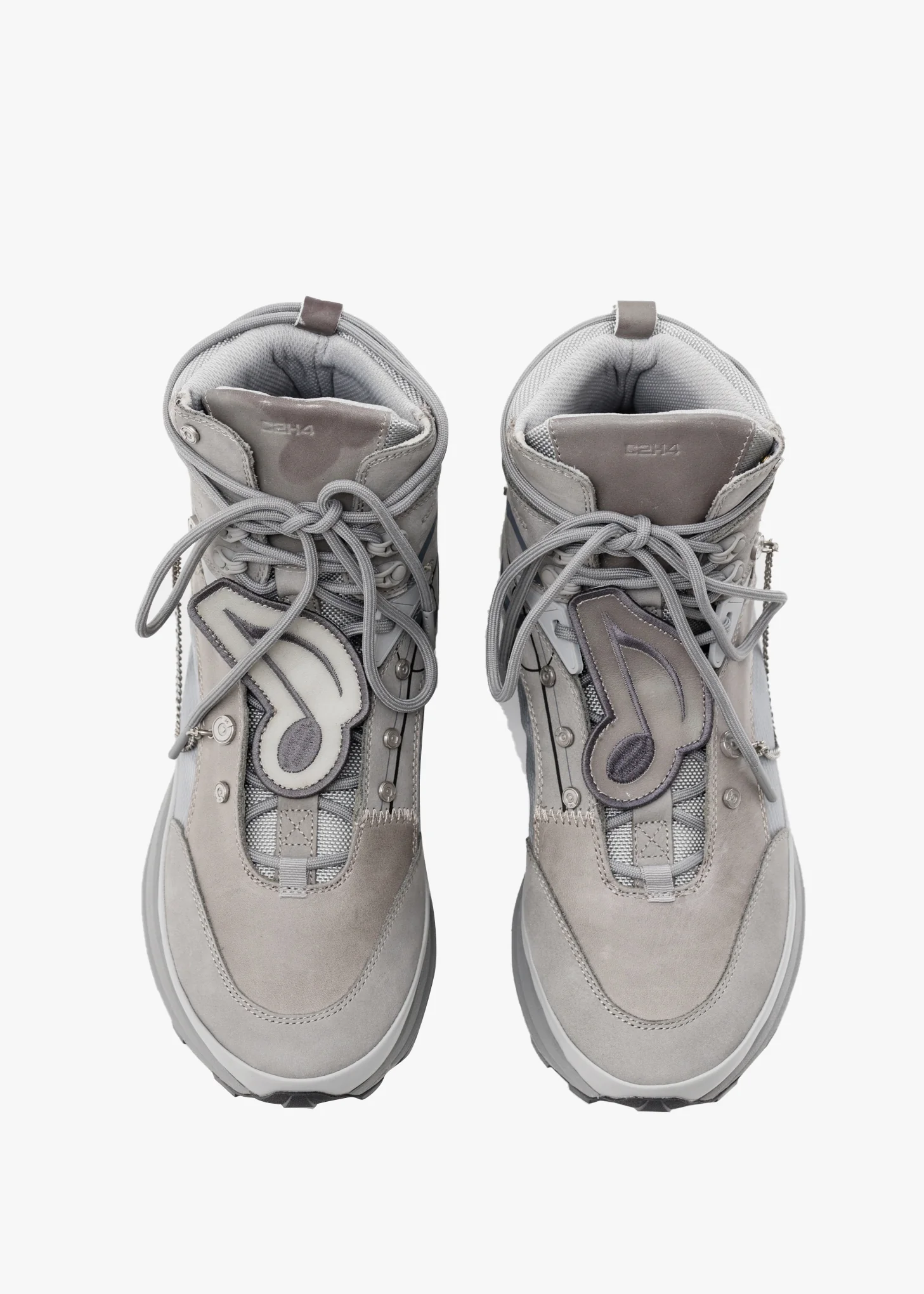 Grey 'My Own Private Planet' Atom Alpha High Top Sneakers - Image 3