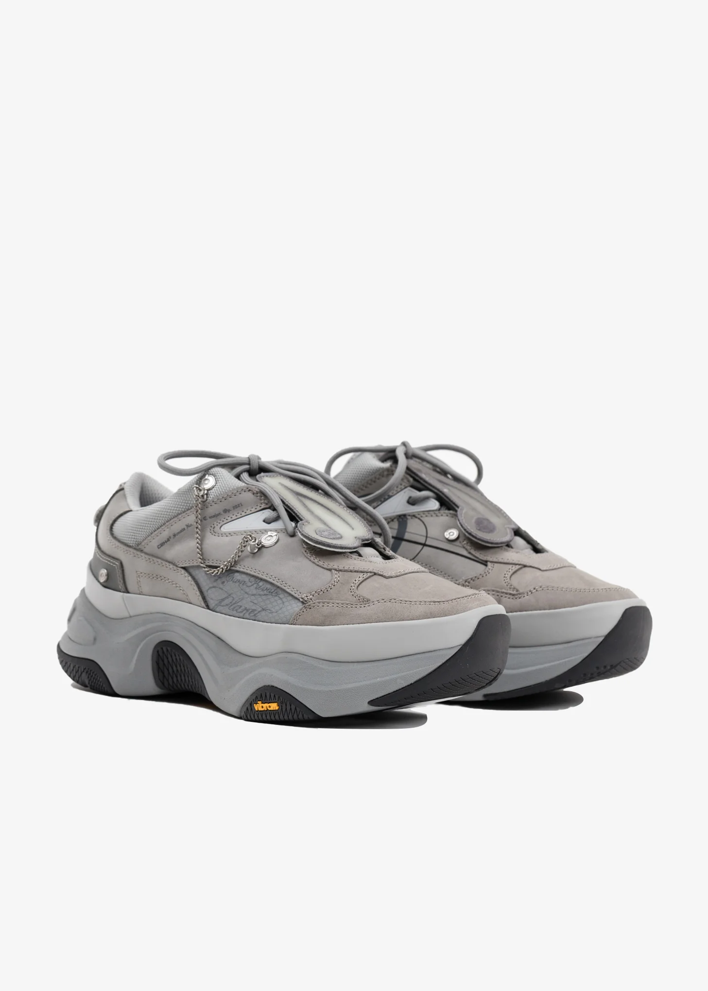 Grey 'My Own Private Planet' Quark Alpha Sneakers