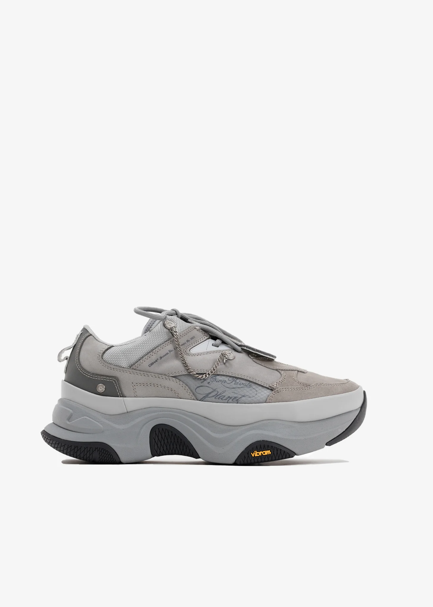 Grey 'My Own Private Planet' Quark Alpha Sneakers - Image 5