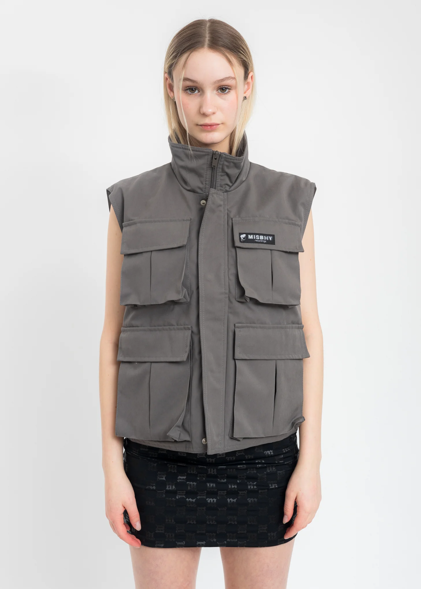 Grey Nylon Field Vest