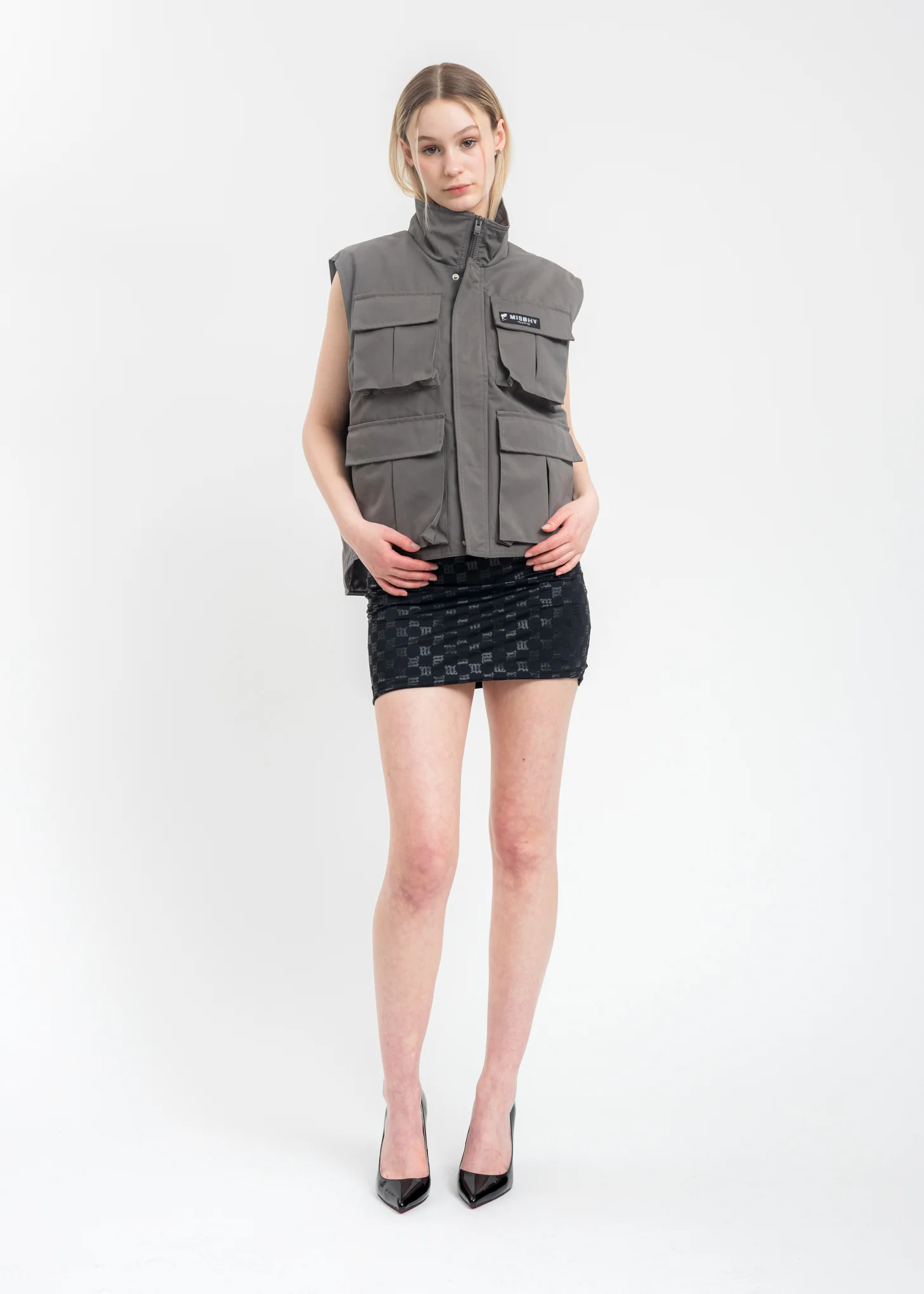 Grey Nylon Field Vest - Image 6