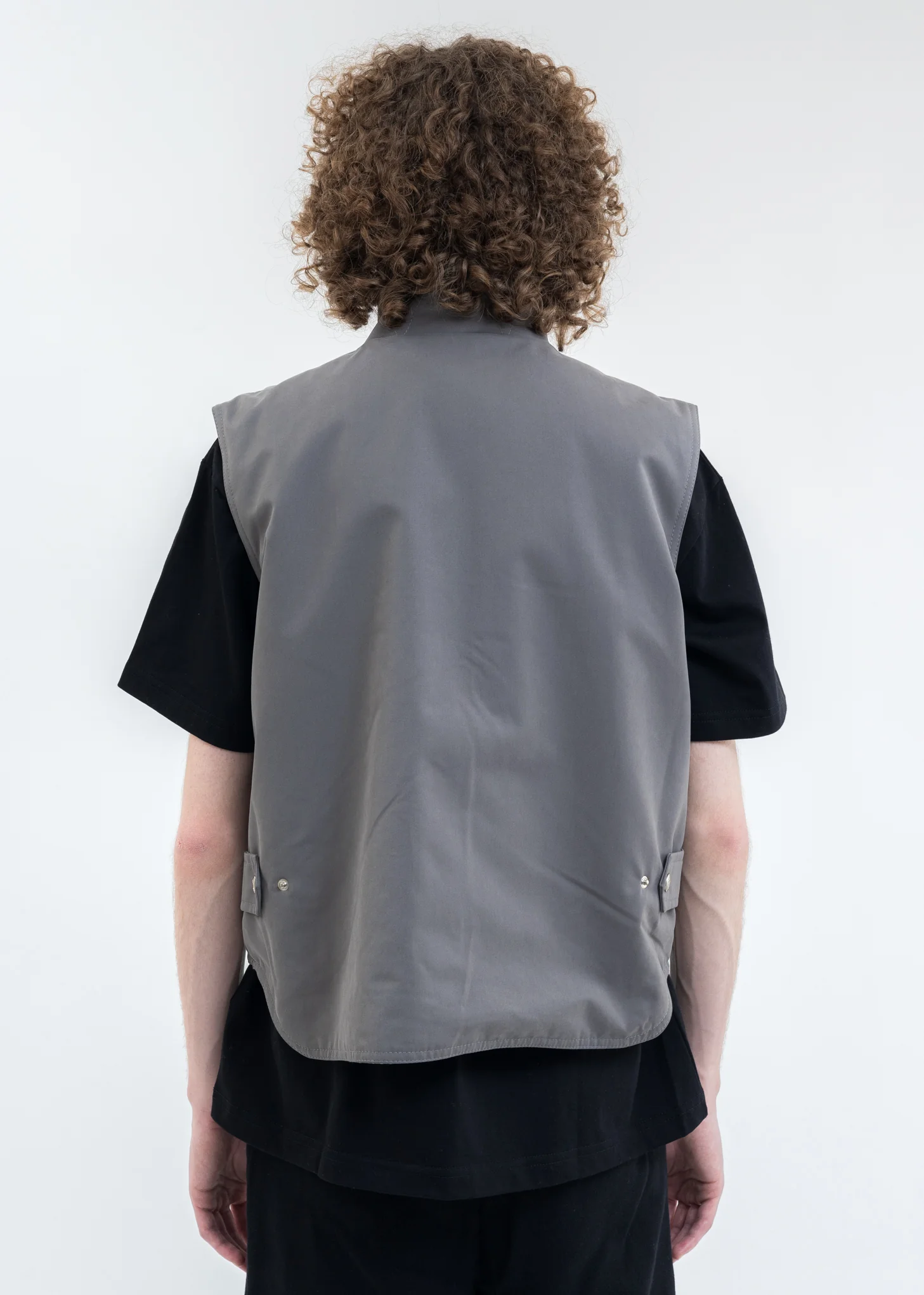 Grey Nylon Field Vest - Image 3