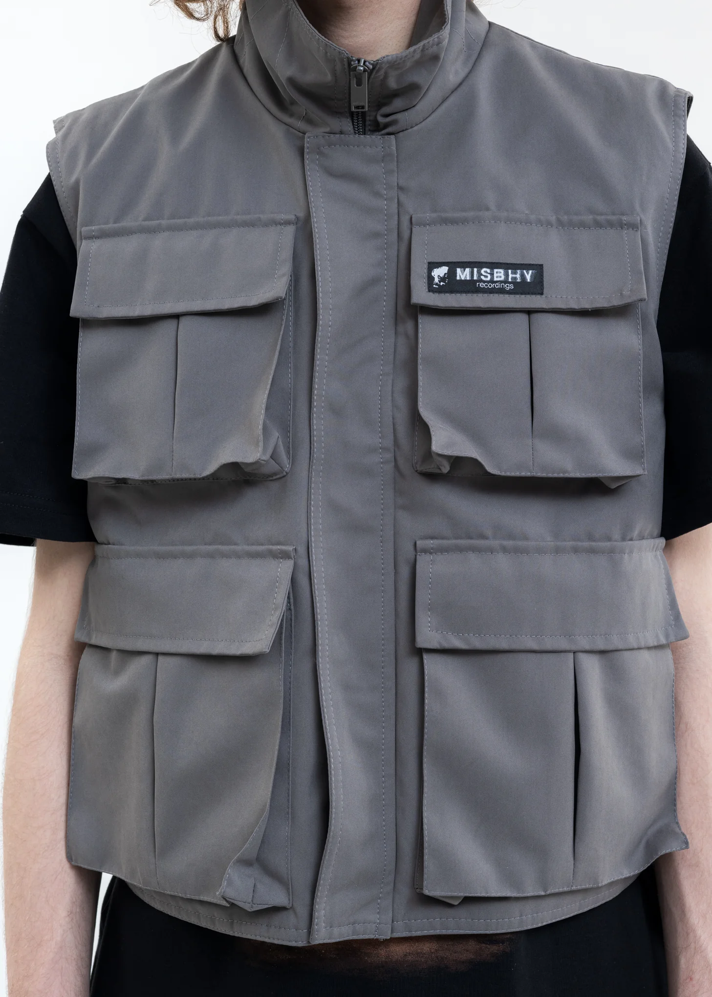 Grey Nylon Field Vest - Image 4