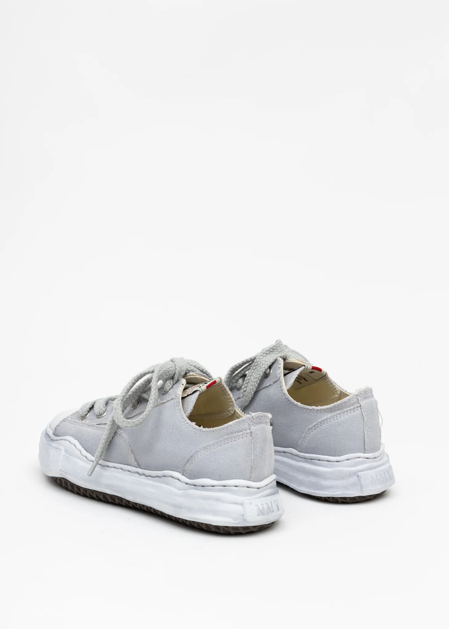 Grey Original Sole Overdyed Canvas Sneaker (PETERSON LOW) - Image 2